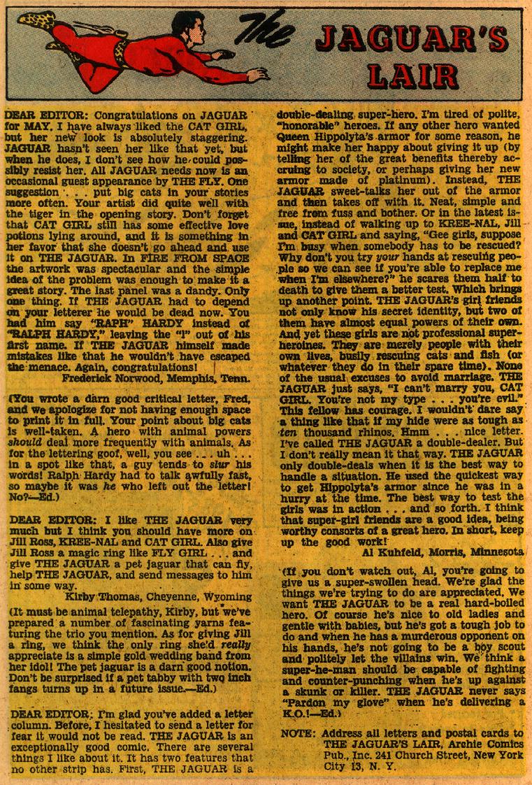 Read online Adventures of the Jaguar comic -  Issue #9 - 26