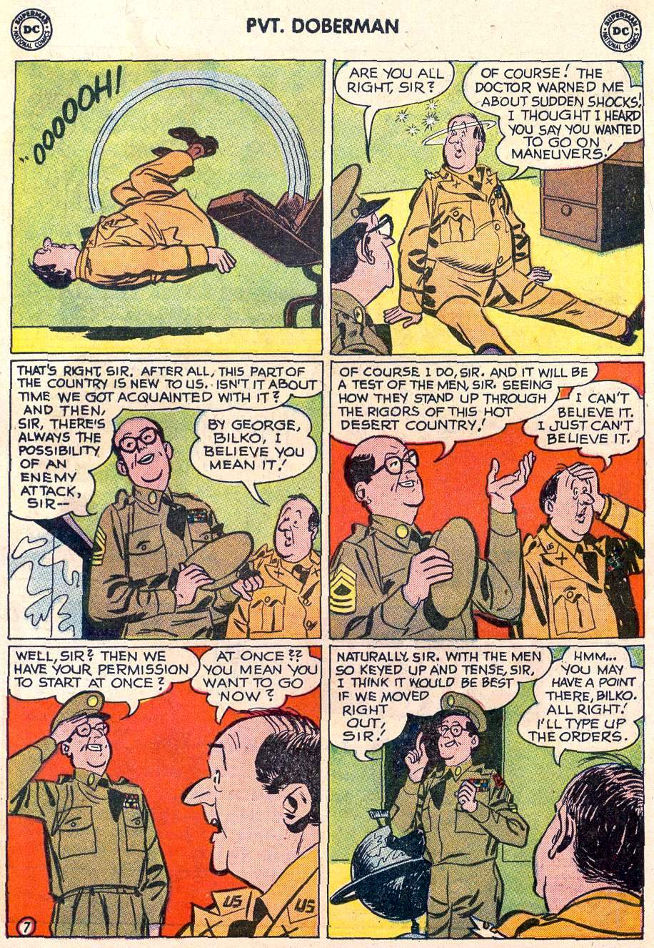 Read online Sgt. Bilko's Pvt. Doberman comic -  Issue #6 - 9