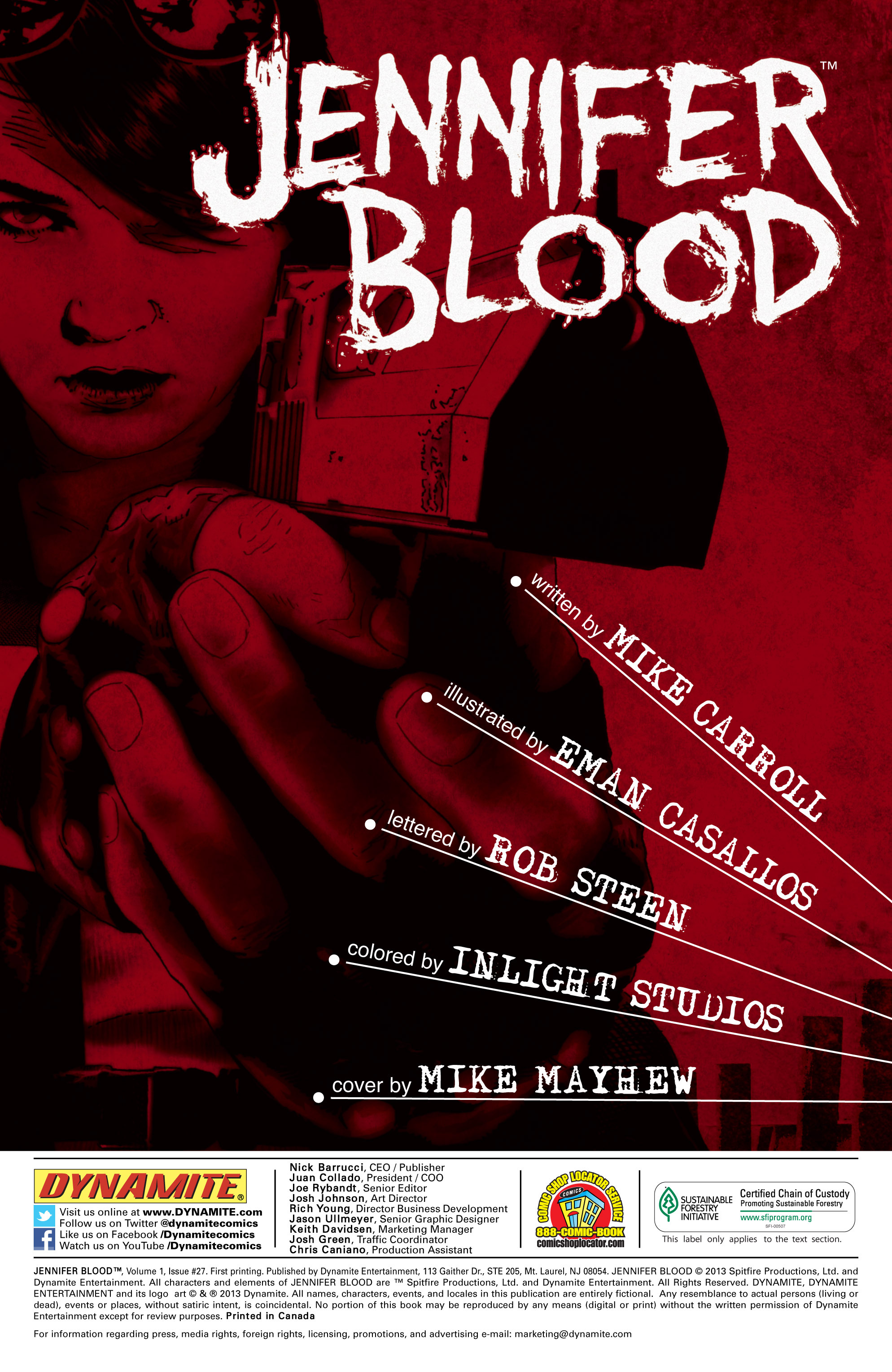 Read online Jennifer Blood comic -  Issue #27 - 2