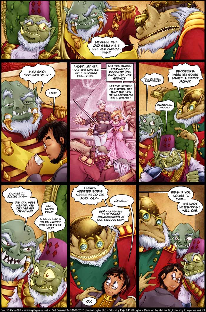 Read online Girl Genius (2002) comic -  Issue #10 - 98