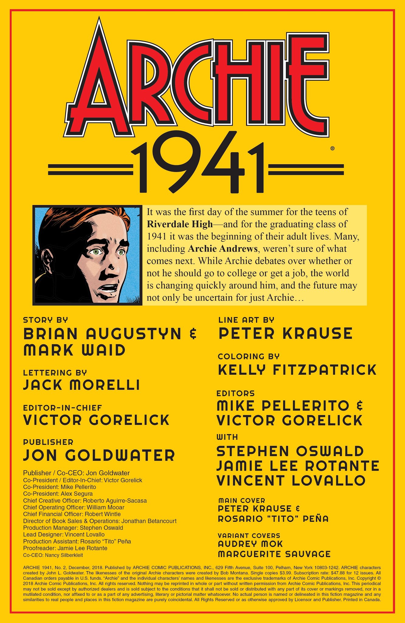Read online Archie: 1941 comic -  Issue #2 - 2