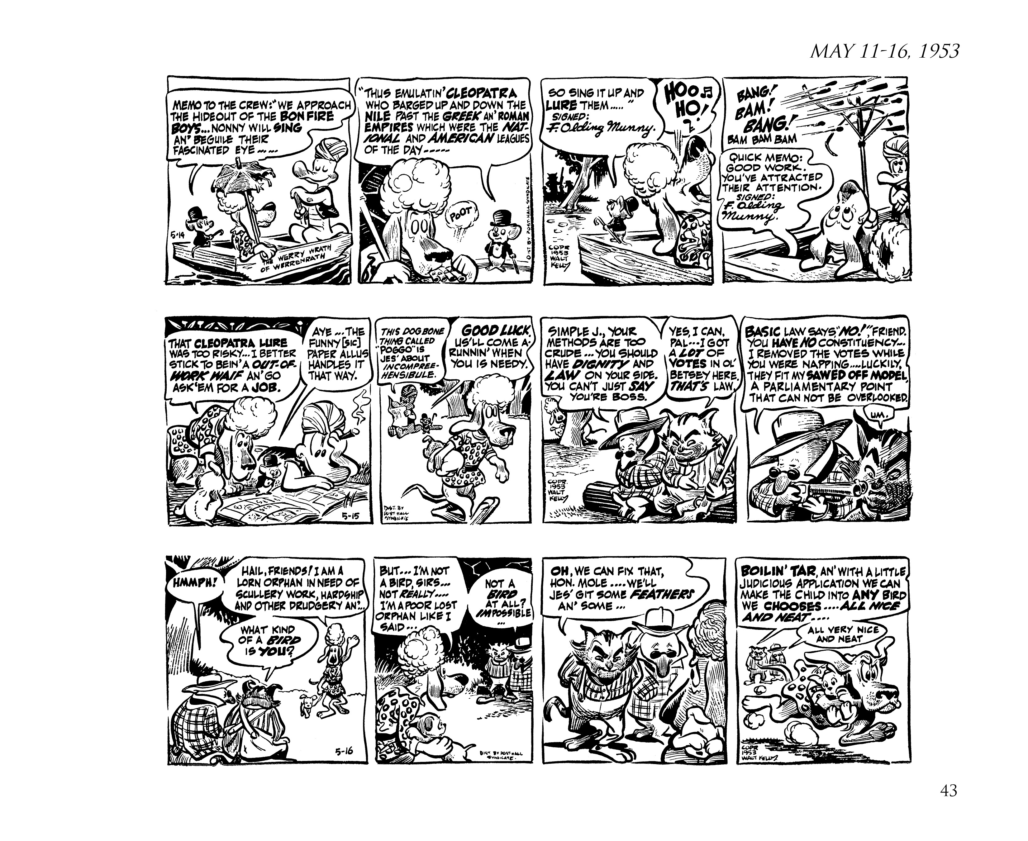 Read online Pogo by Walt Kelly: The Complete Syndicated Comic Strips comic -  Issue # TPB 3 (Part 1) - 55