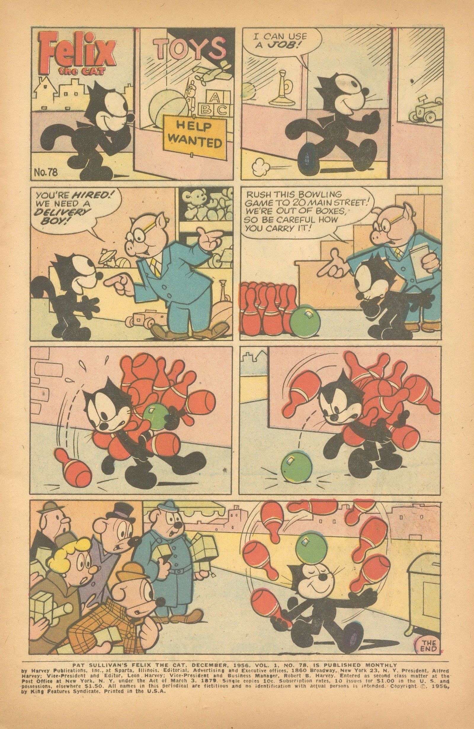 Read online Felix the Cat (1955) comic -  Issue #78 - 3
