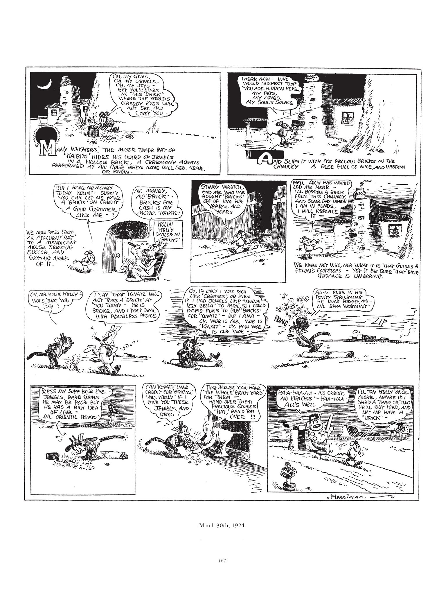 Read online Krazy & Ignatz comic -  Issue # TPB 3 - 161