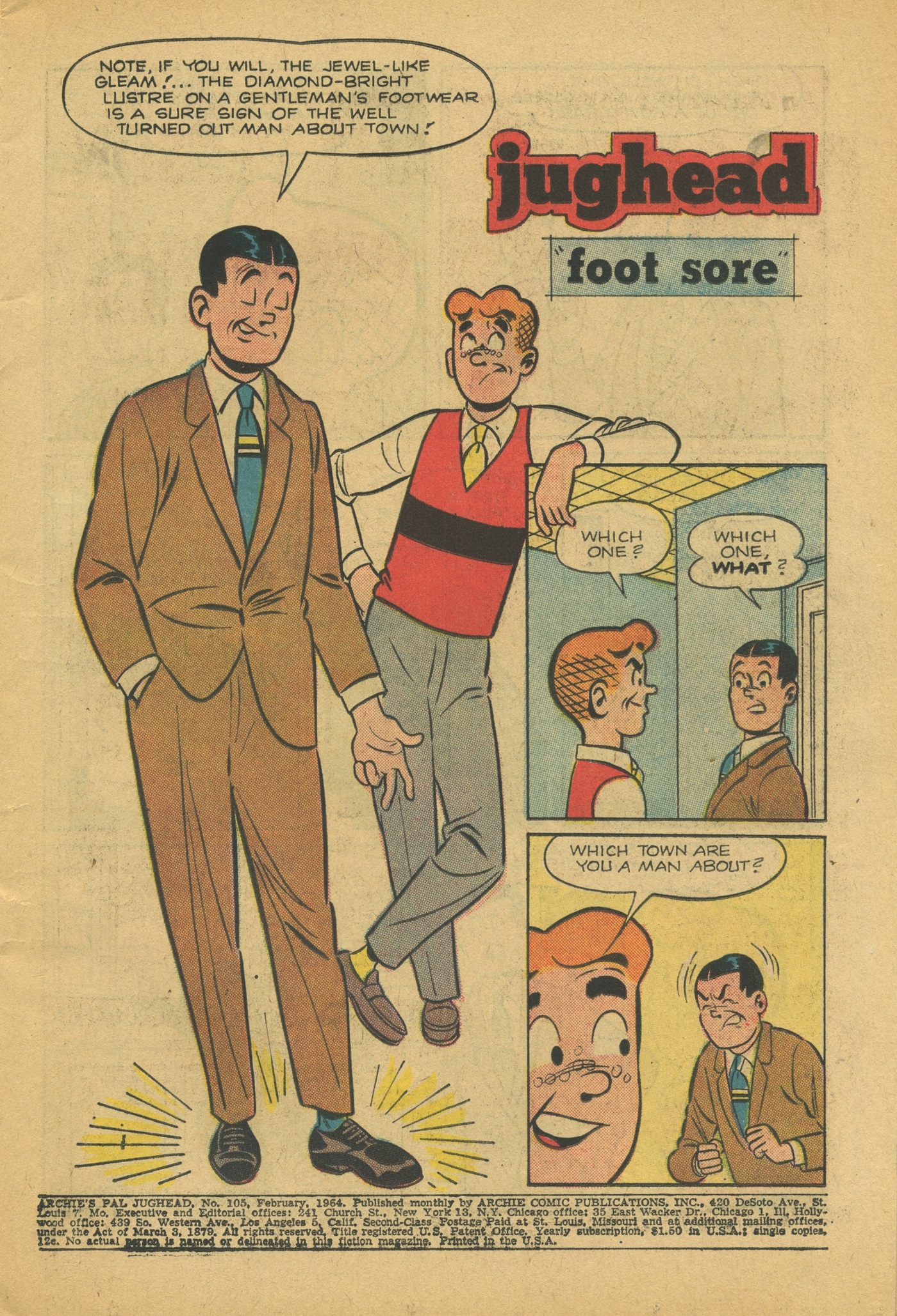 Read online Archie's Pal Jughead comic -  Issue #105 - 3