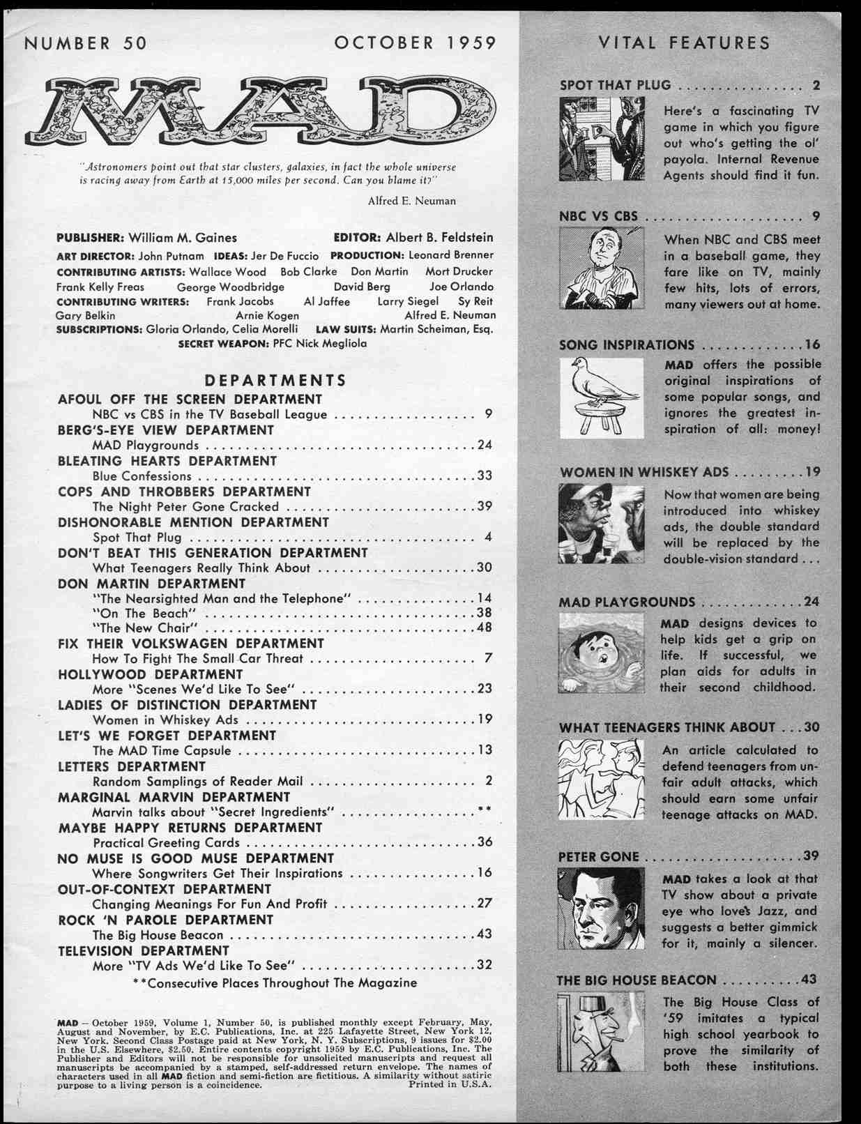 Read online MAD comic -  Issue #50 - 3