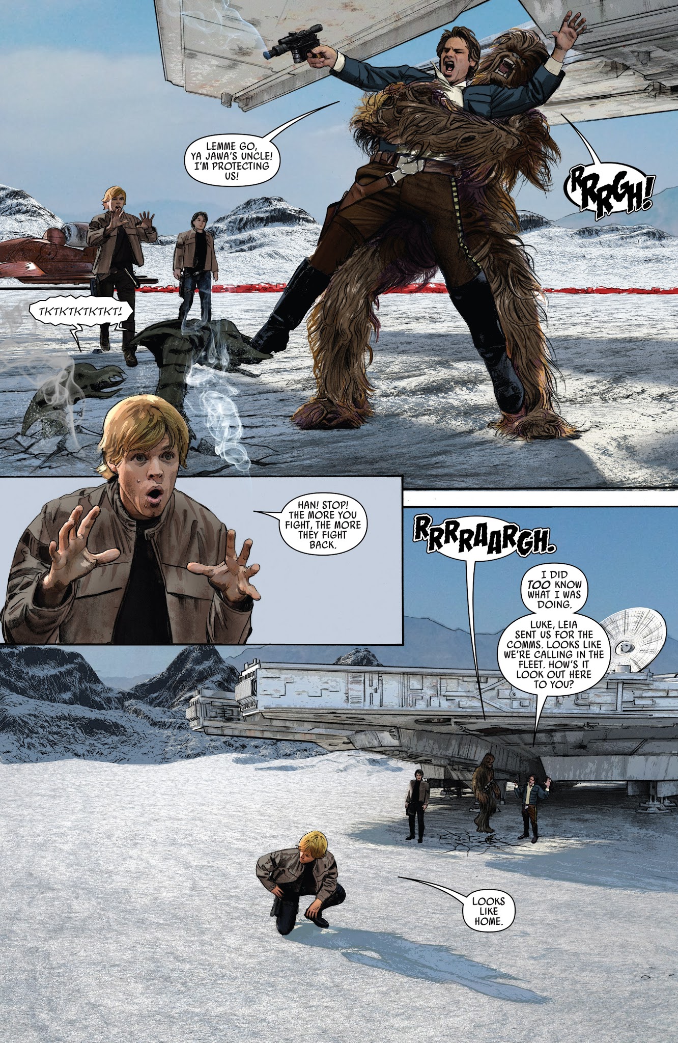 Read online Star Wars Episode VIII: The Last Jedi - Storms of Crait comic -  Issue # Full - 14