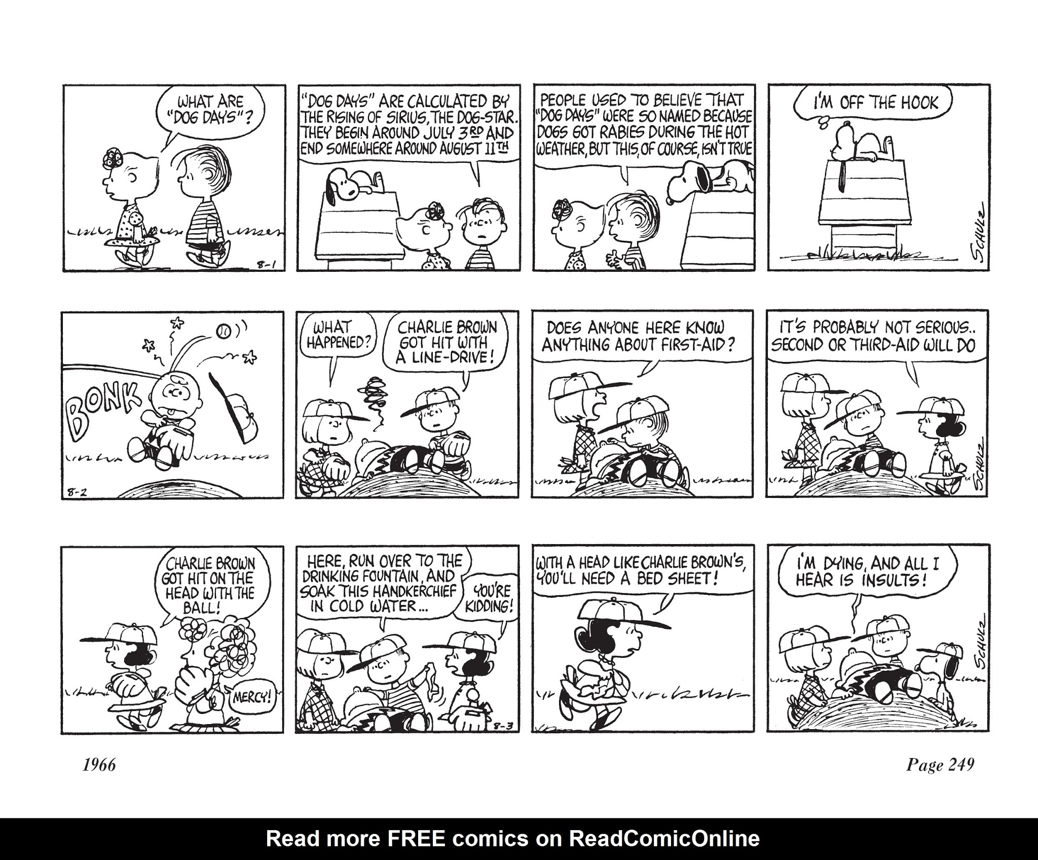 Read online The Complete Peanuts comic -  Issue # TPB 8 - 261