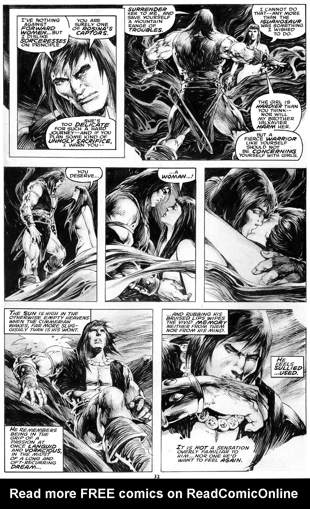 Read online The Savage Sword Of Conan comic -  Issue #216 - 34