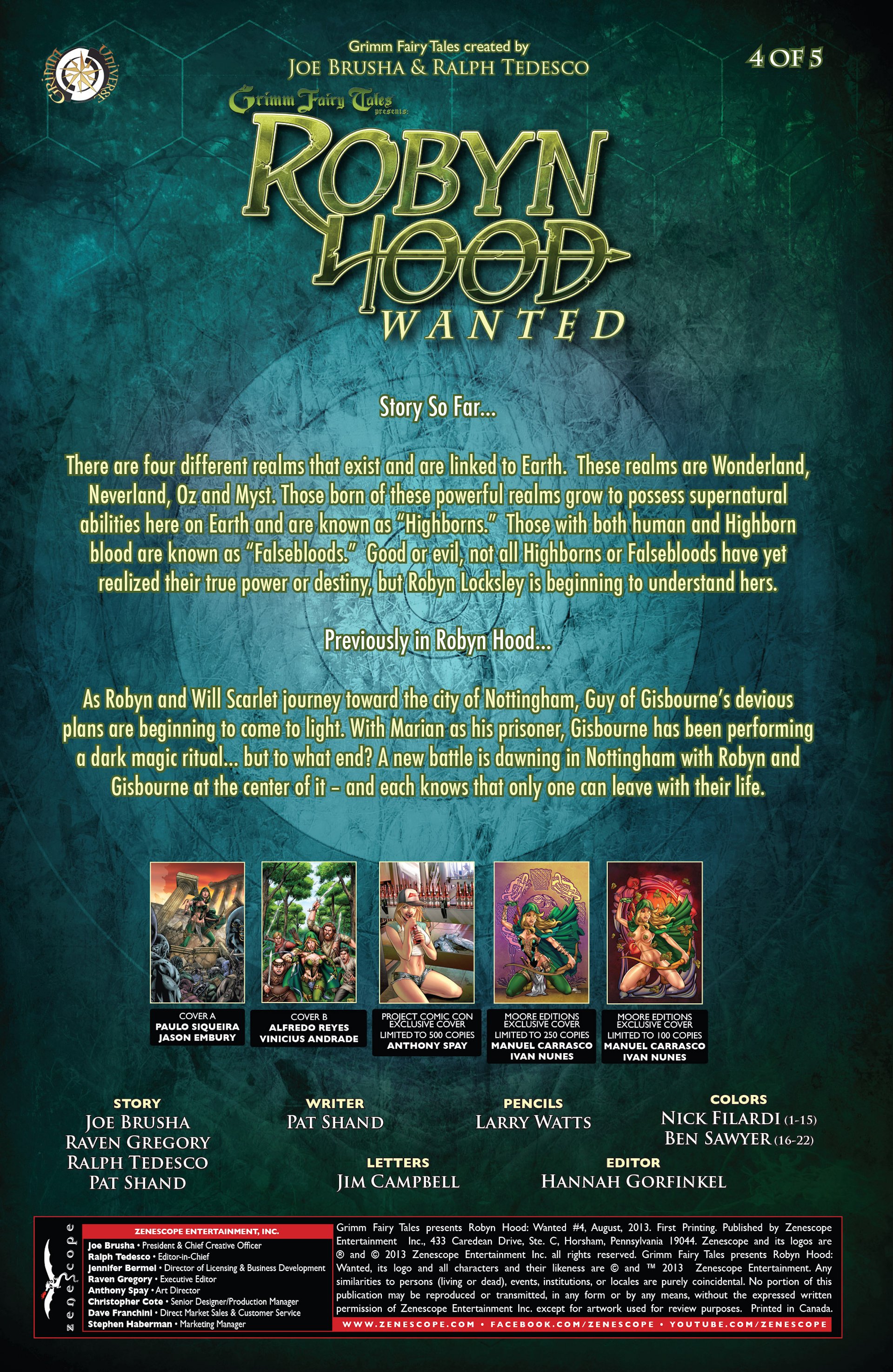 Read online Grimm Fairy Tales presents Robyn Hood: Wanted comic -  Issue #4 - 2