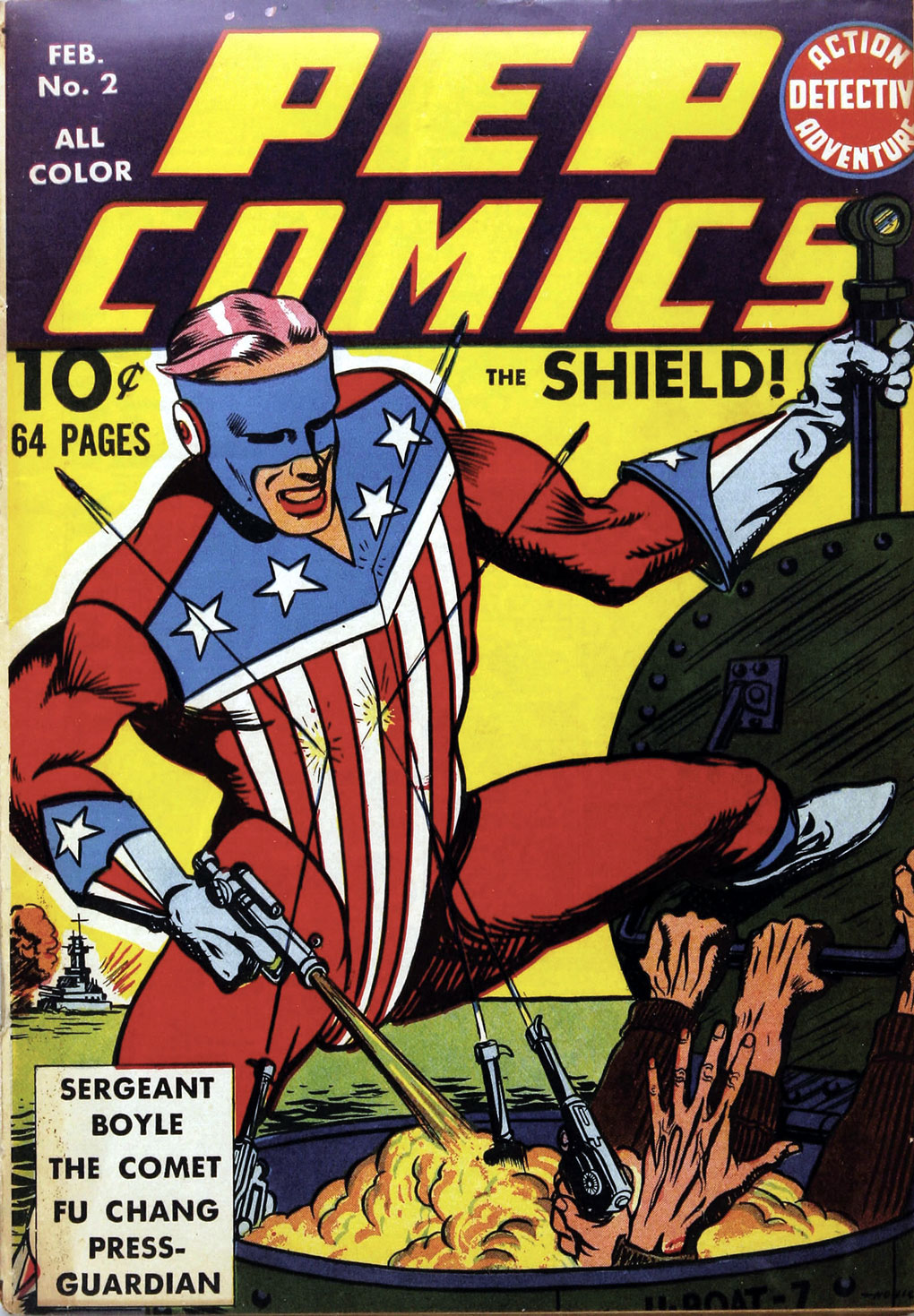 Read online Pep Comics comic -  Issue #2 - 2