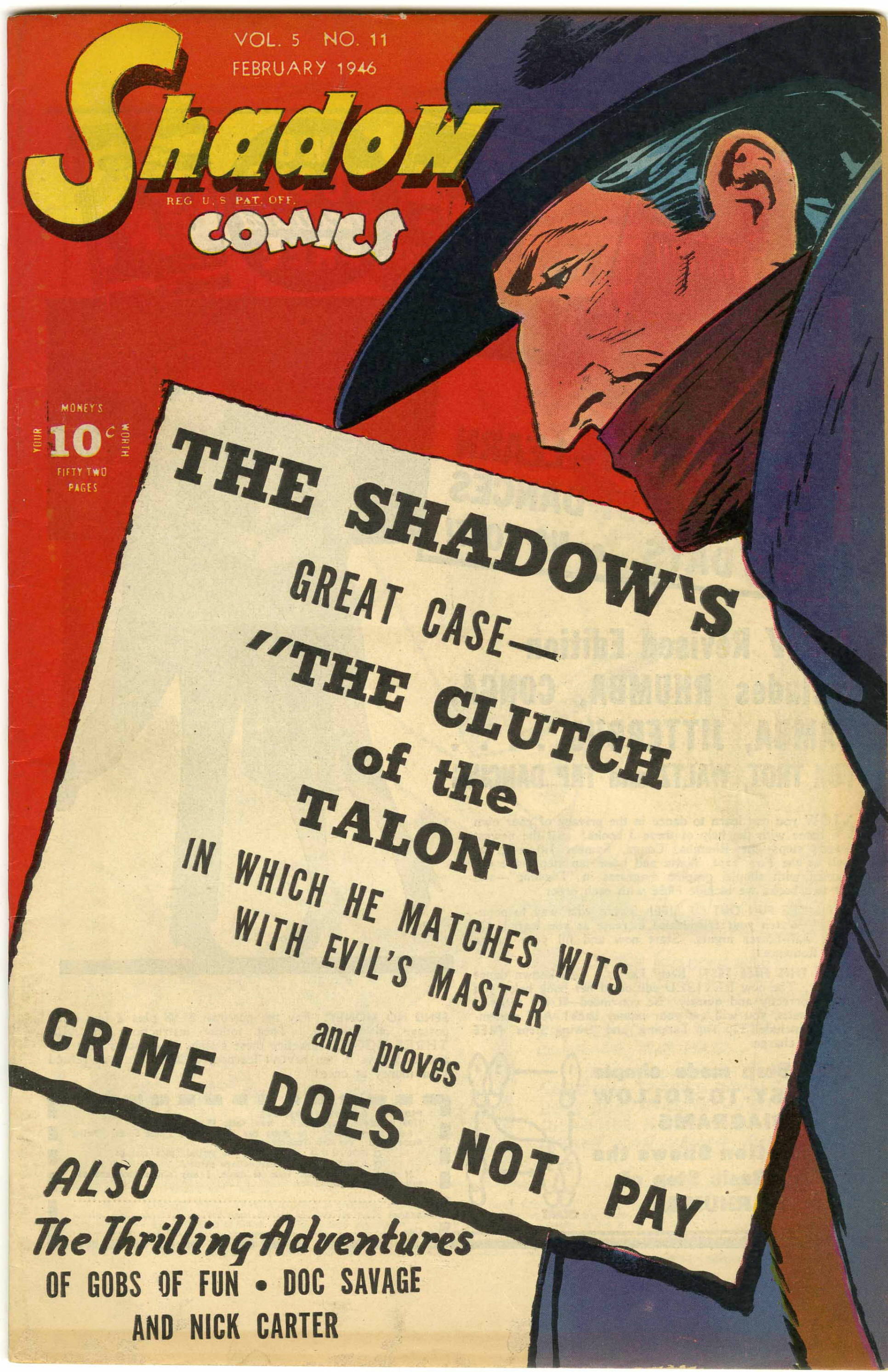 Read online Shadow Comics comic -  Issue #59 - 1