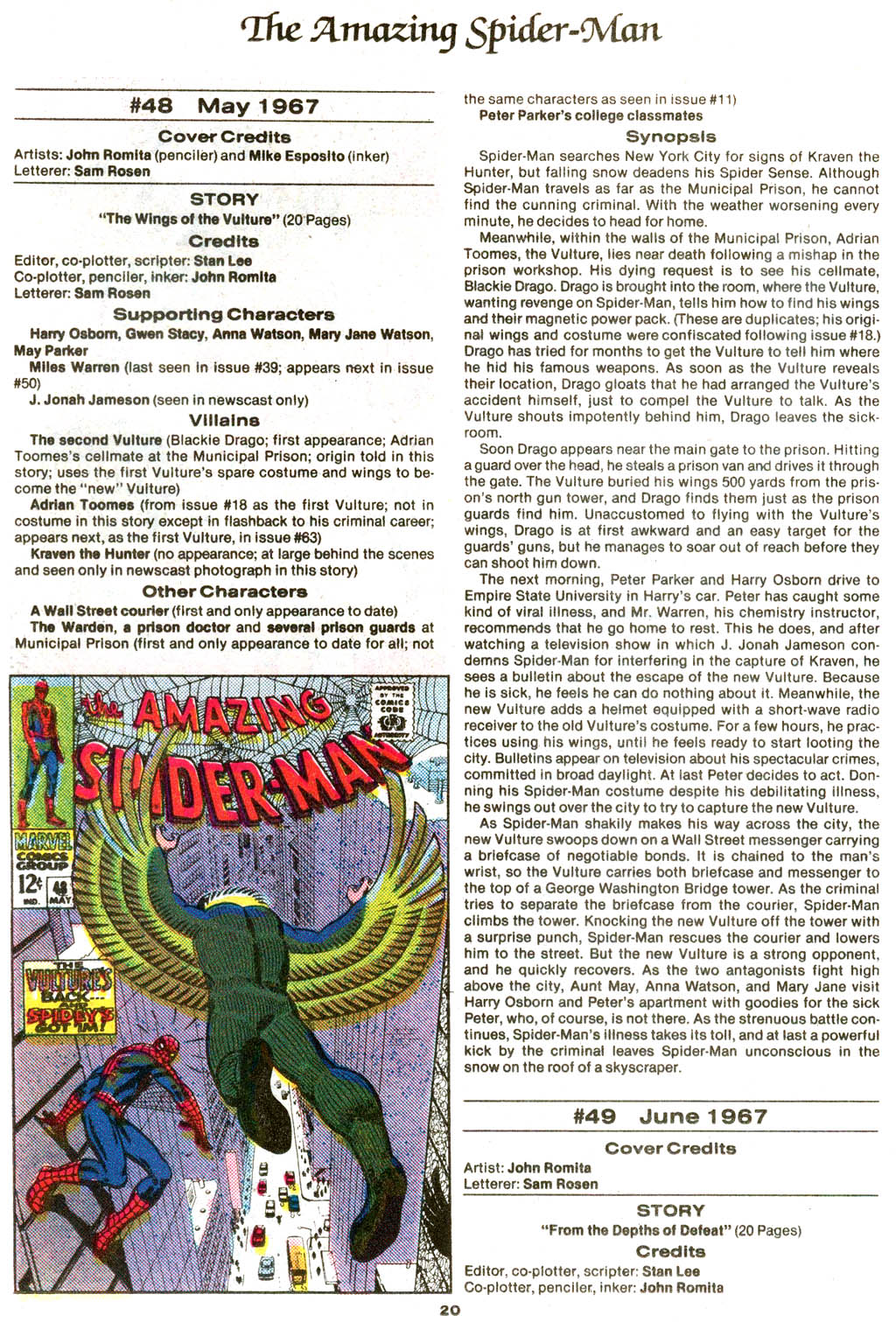 Read online The Official Marvel Index to The Amazing Spider-Man comic -  Issue #2 - 22