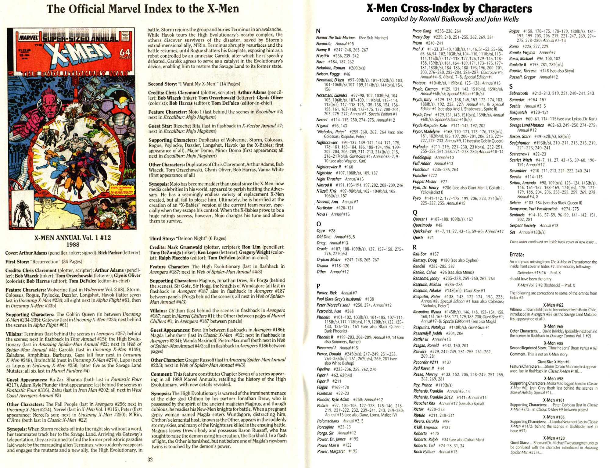 Read online The Official Marvel Index To The X-Men (1994) comic -  Issue #4 - 18