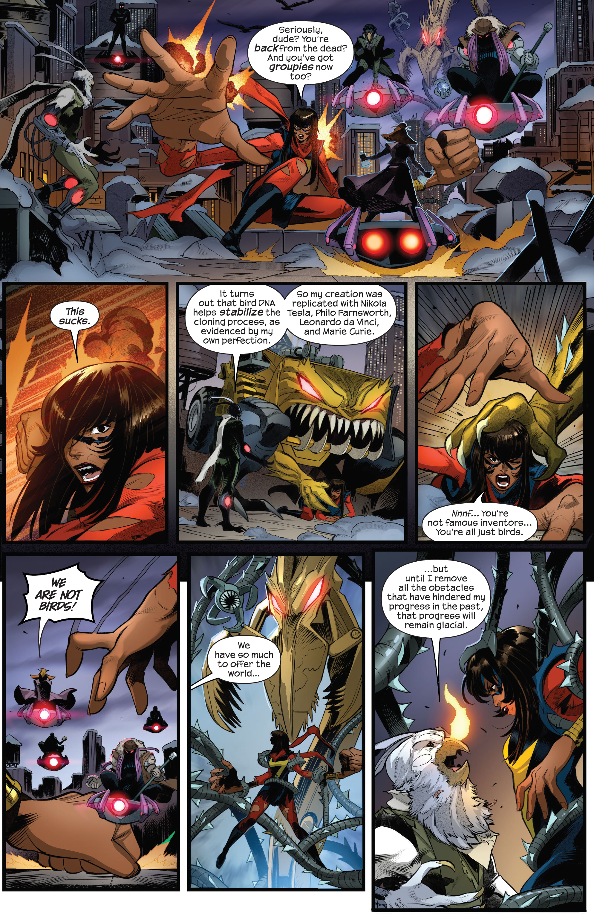 Read online Dark Web: Ms. Marvel comic -  Issue #2 - 12