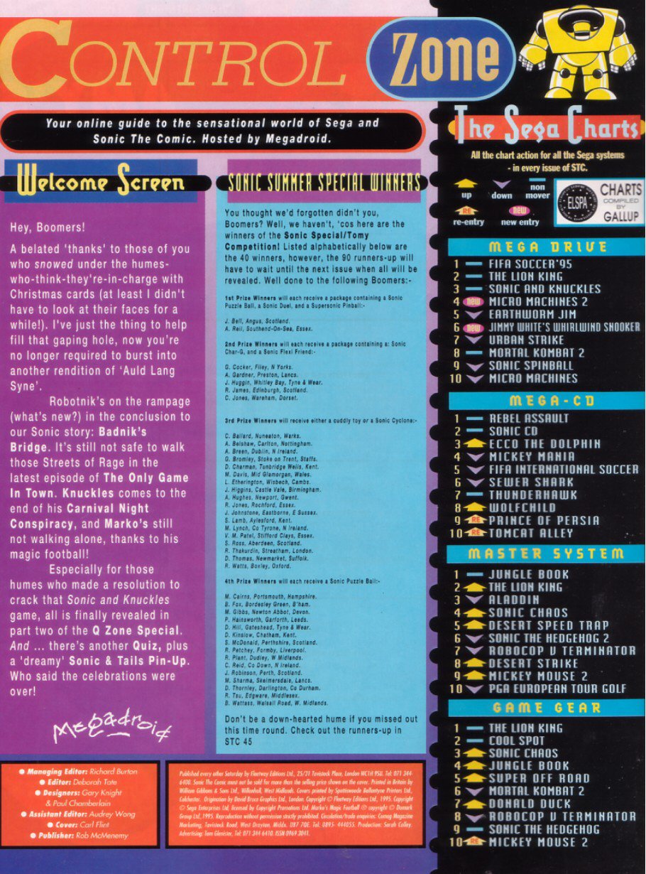 Read online Sonic the Comic comic -  Issue #44 - 2