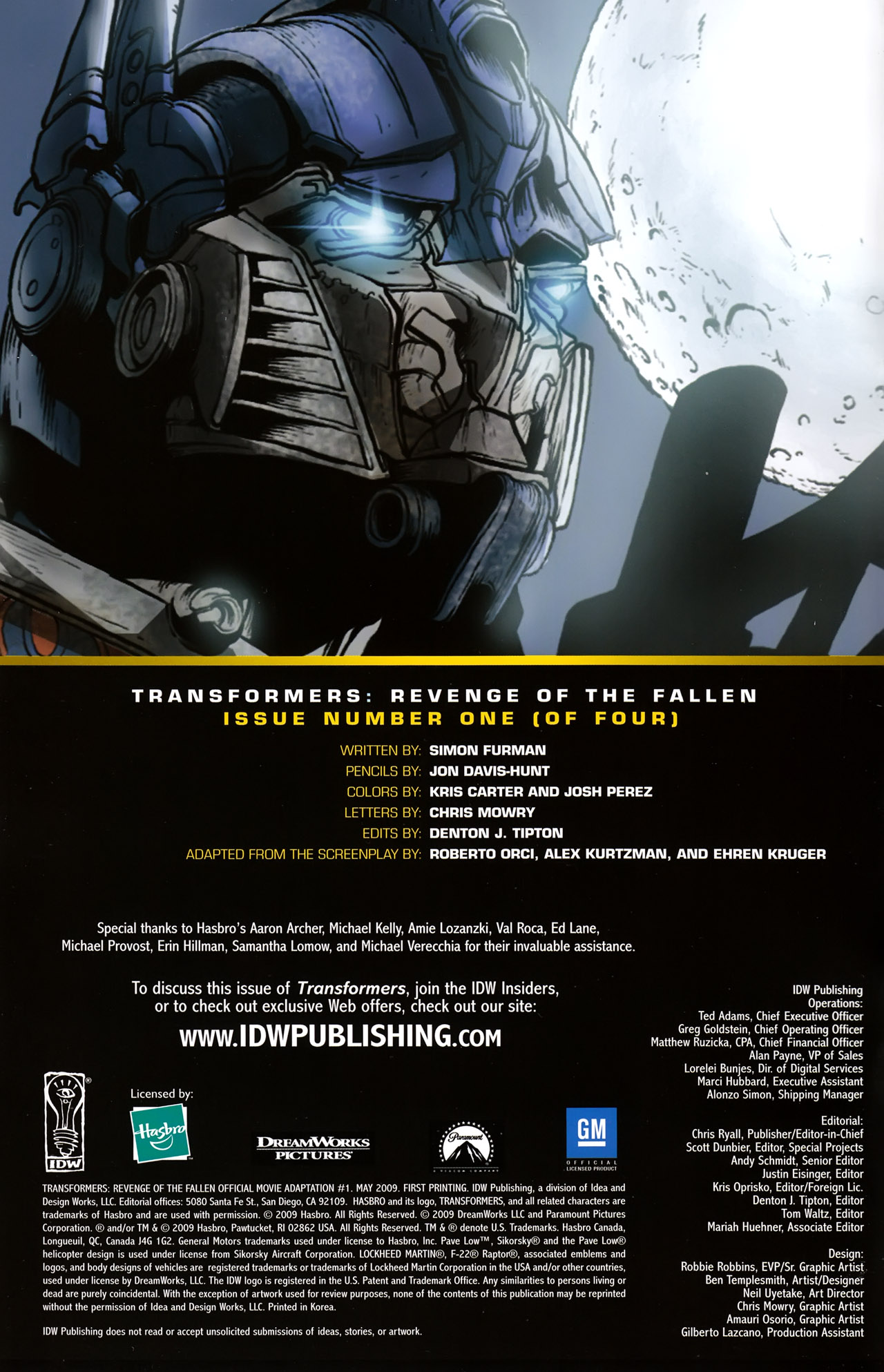 Read online Transformers: Revenge of the Fallen — Official Movie Adaptation comic -  Issue #1 - 3