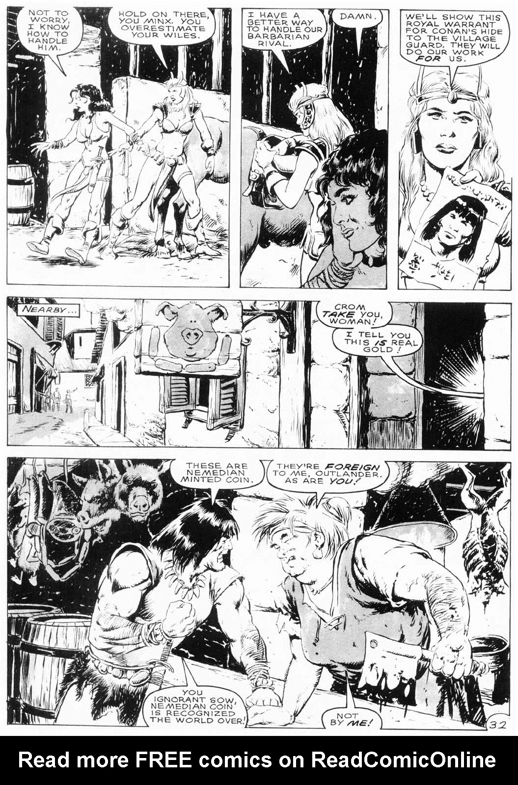 Read online The Savage Sword Of Conan comic -  Issue #154 - 34
