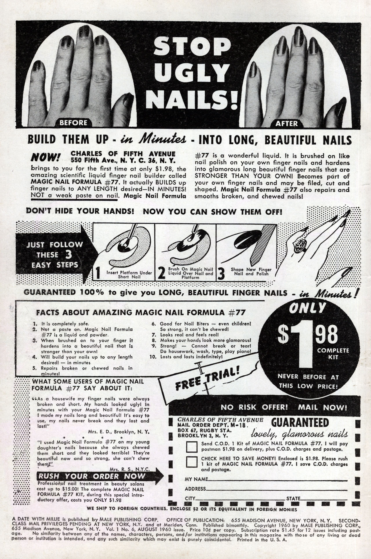 Read online A Date with Millie (1959) comic -  Issue #6 - 2