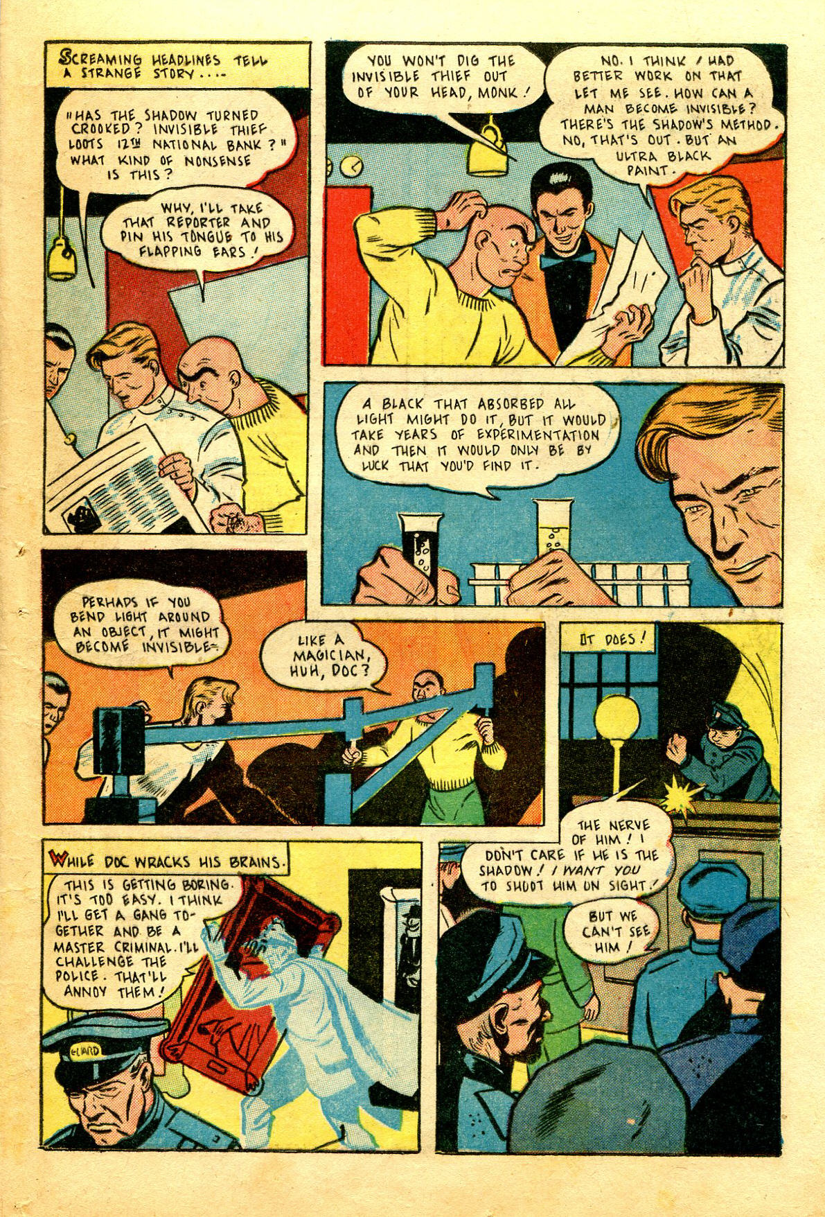 Read online Shadow Comics comic -  Issue #43 - 45