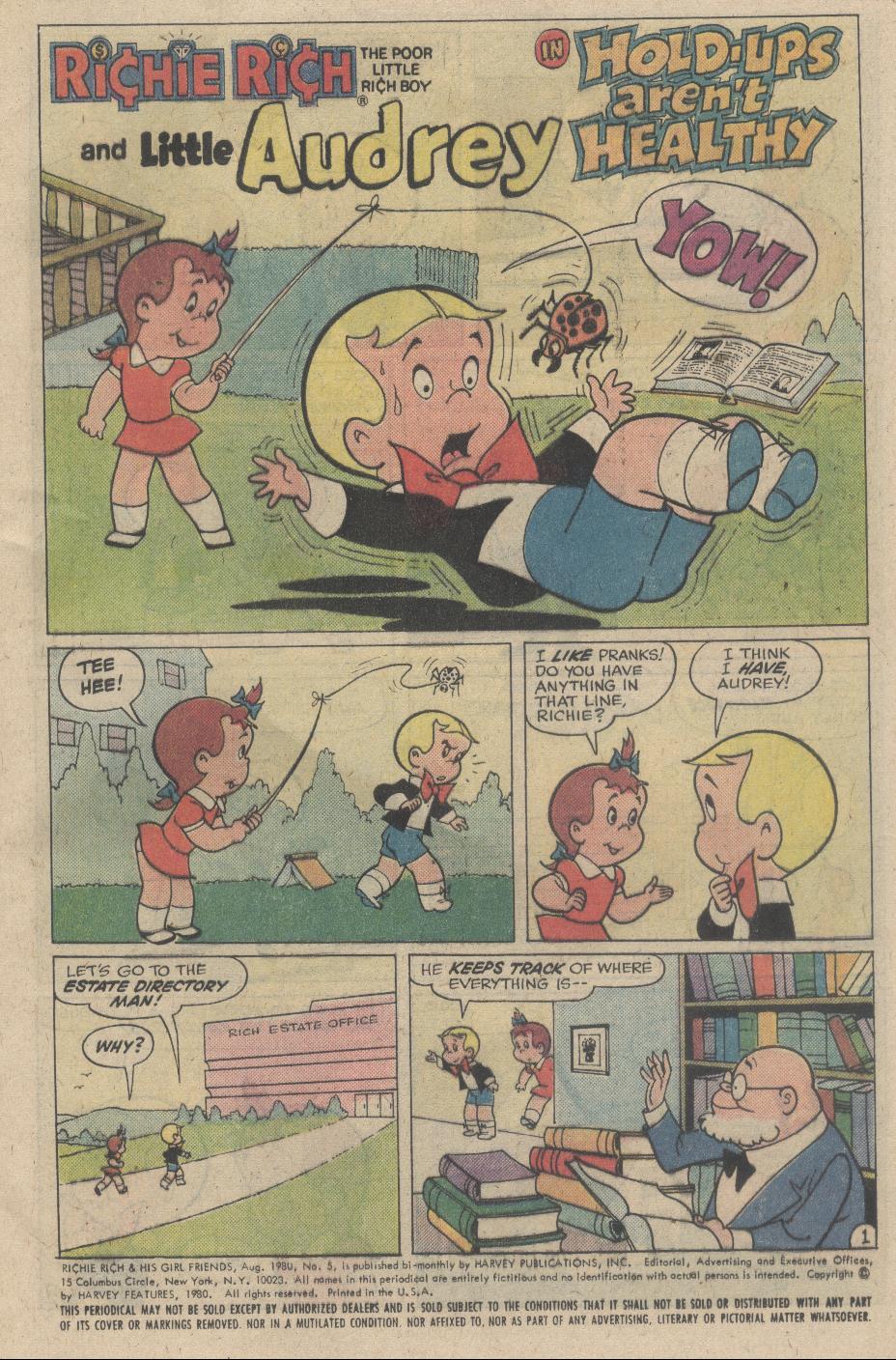 Read online Richie Rich & His Girl Friends comic -  Issue #5 - 5
