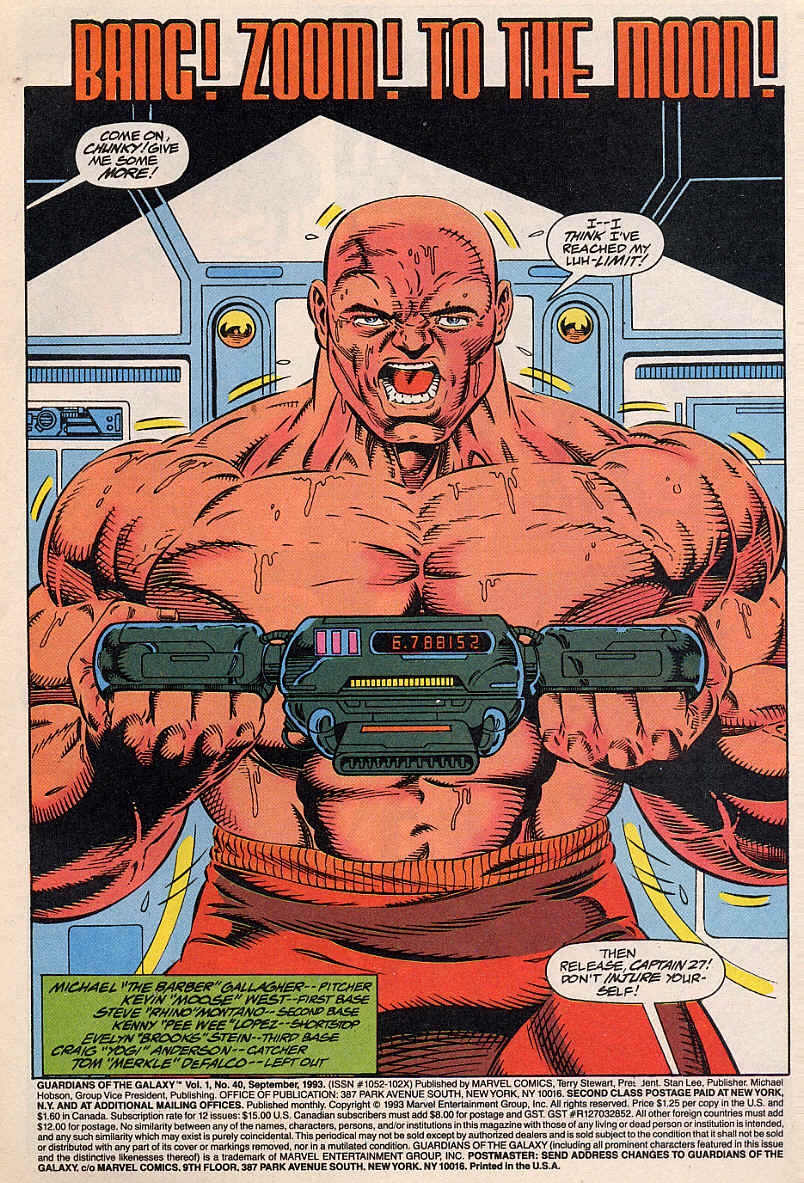 Read online Guardians of the Galaxy (1990) comic -  Issue #40 - 2