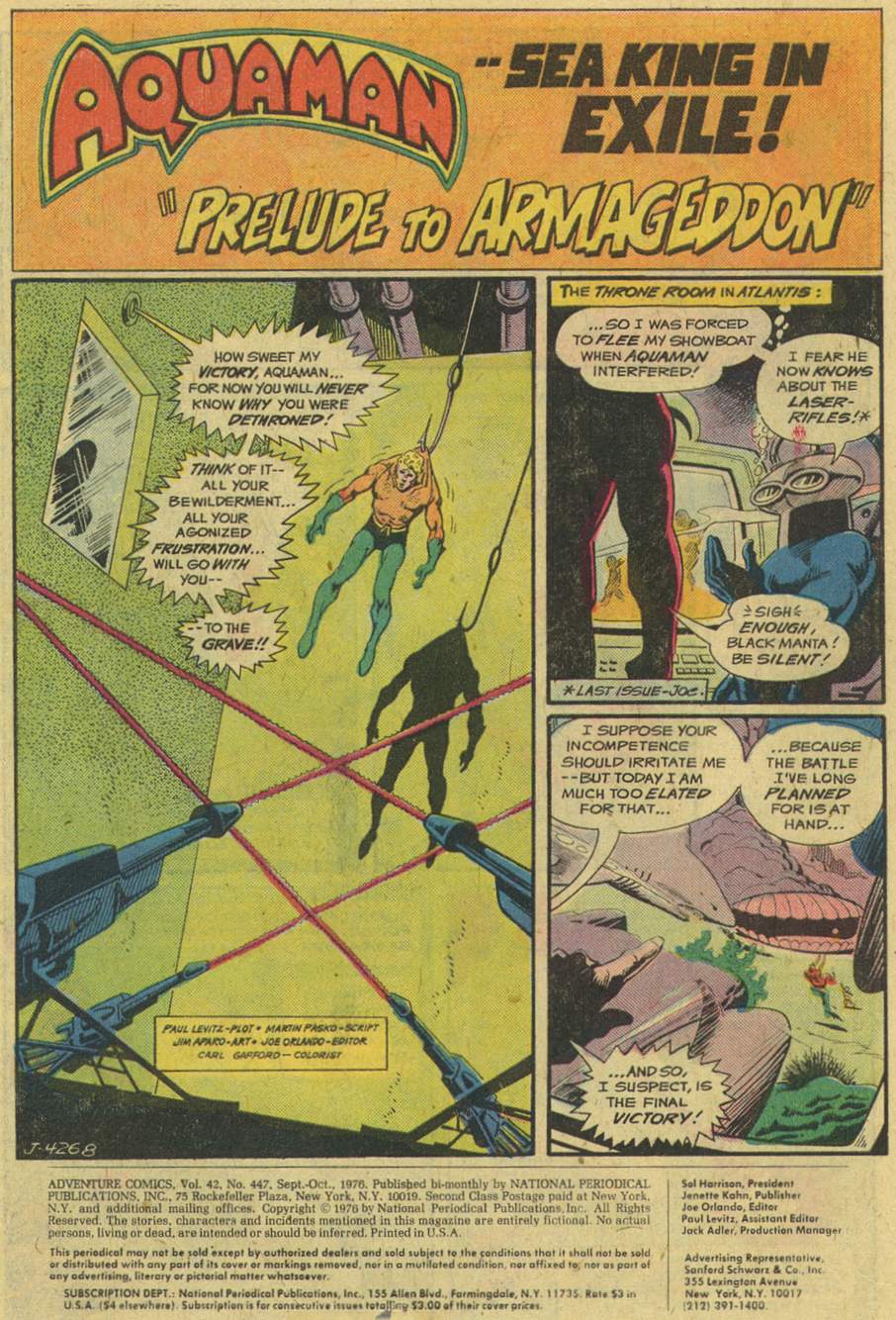 Read online Adventure Comics (1938) comic -  Issue #447 - 3