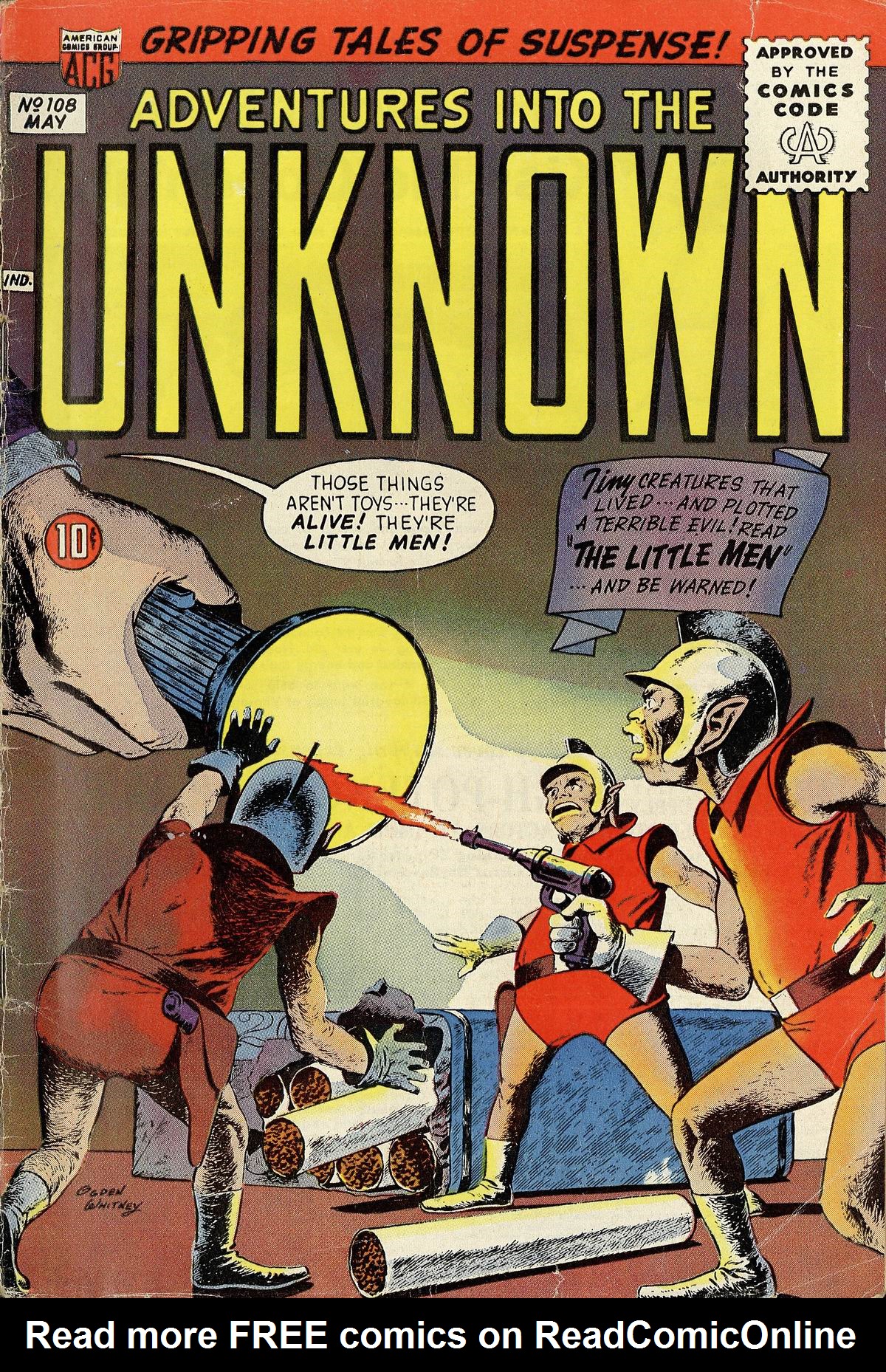Read online Adventures Into The Unknown comic -  Issue #108 - 1