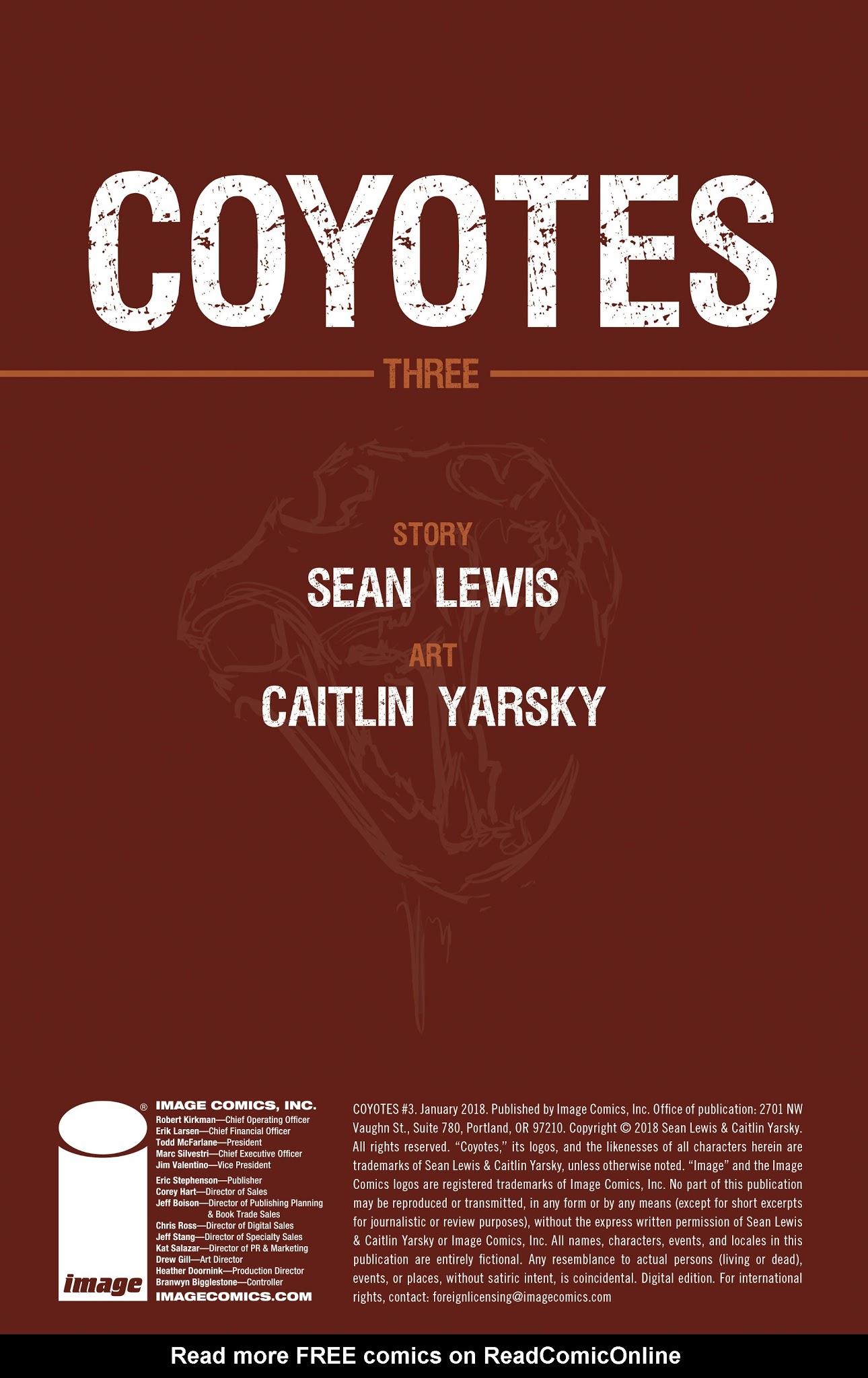 Read online Coyotes comic -  Issue #3 - 2