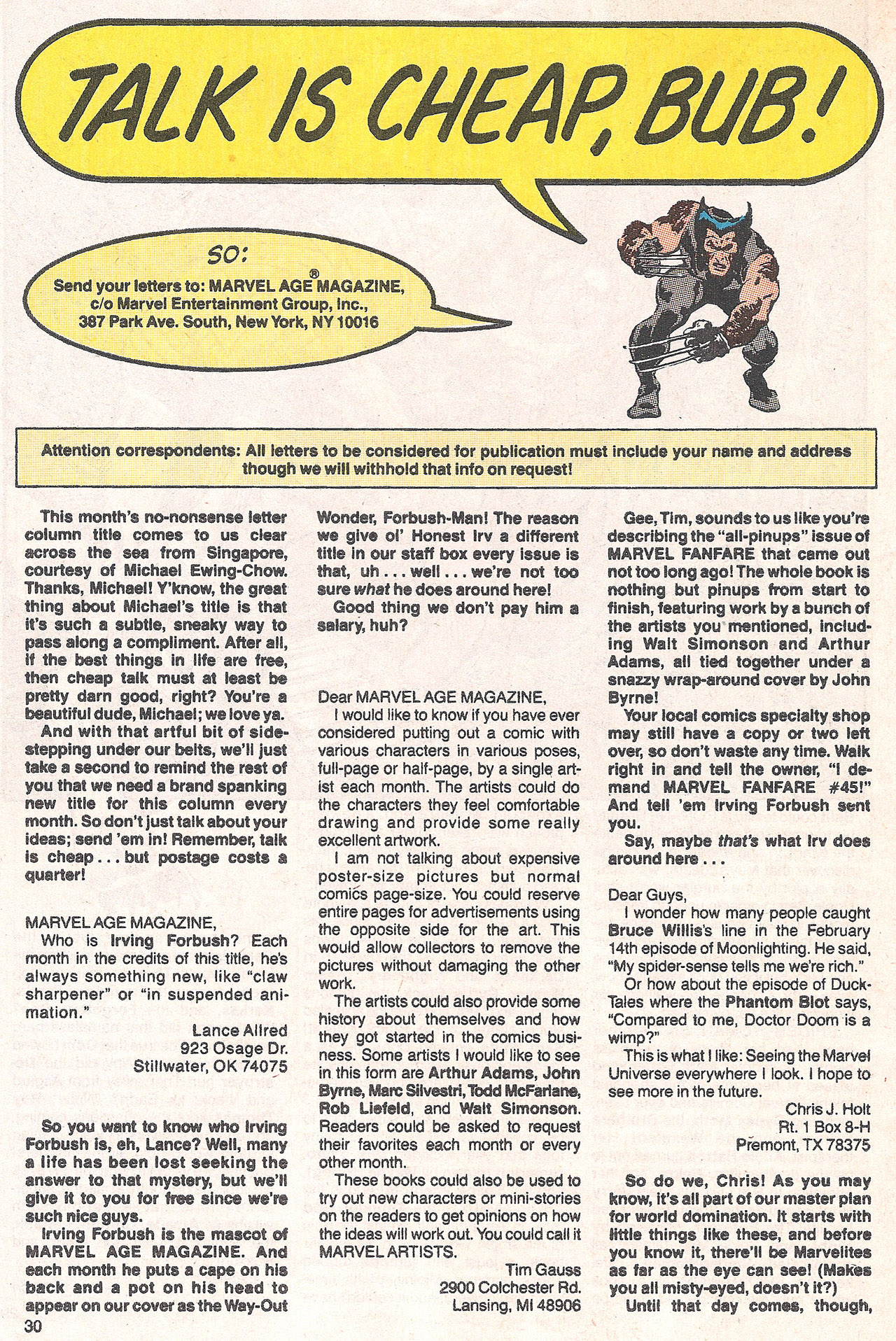 Read online Marvel Age comic -  Issue #79 - 31