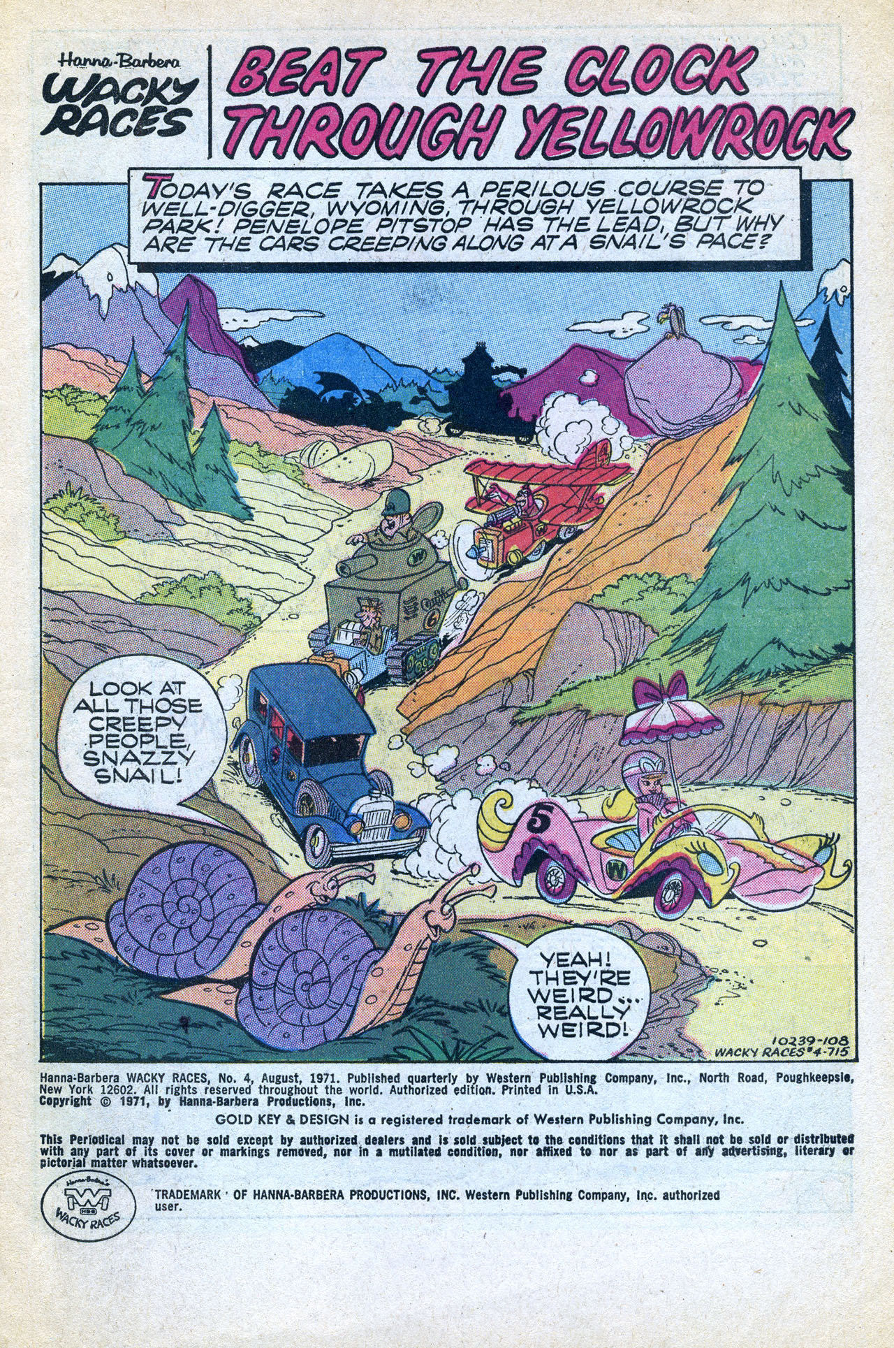 Read online Hanna-Barbera Wacky Races comic -  Issue #4 - 2