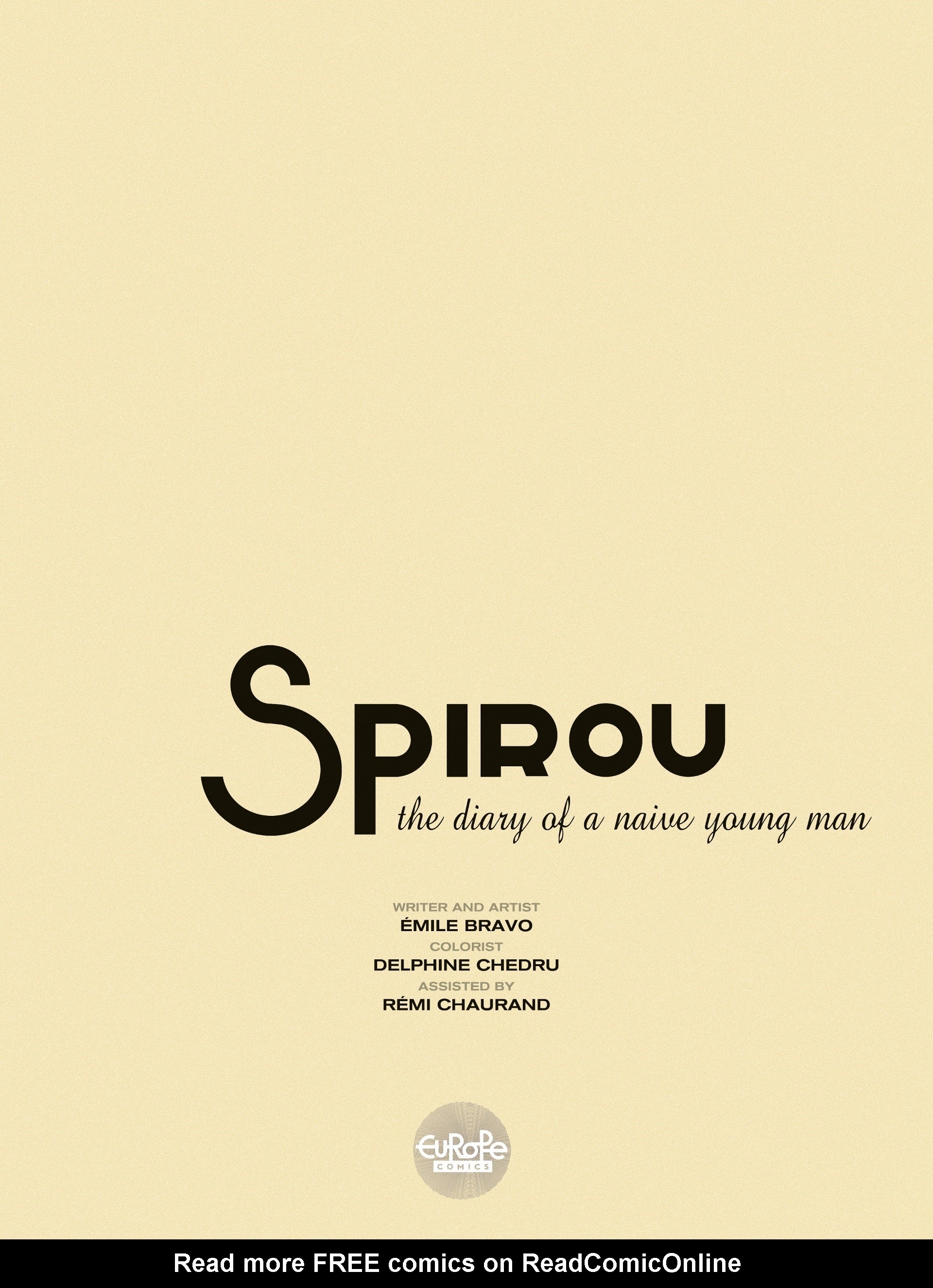 Read online Spirou: The Diary of a Naive Young Man comic -  Issue # TPB - 2