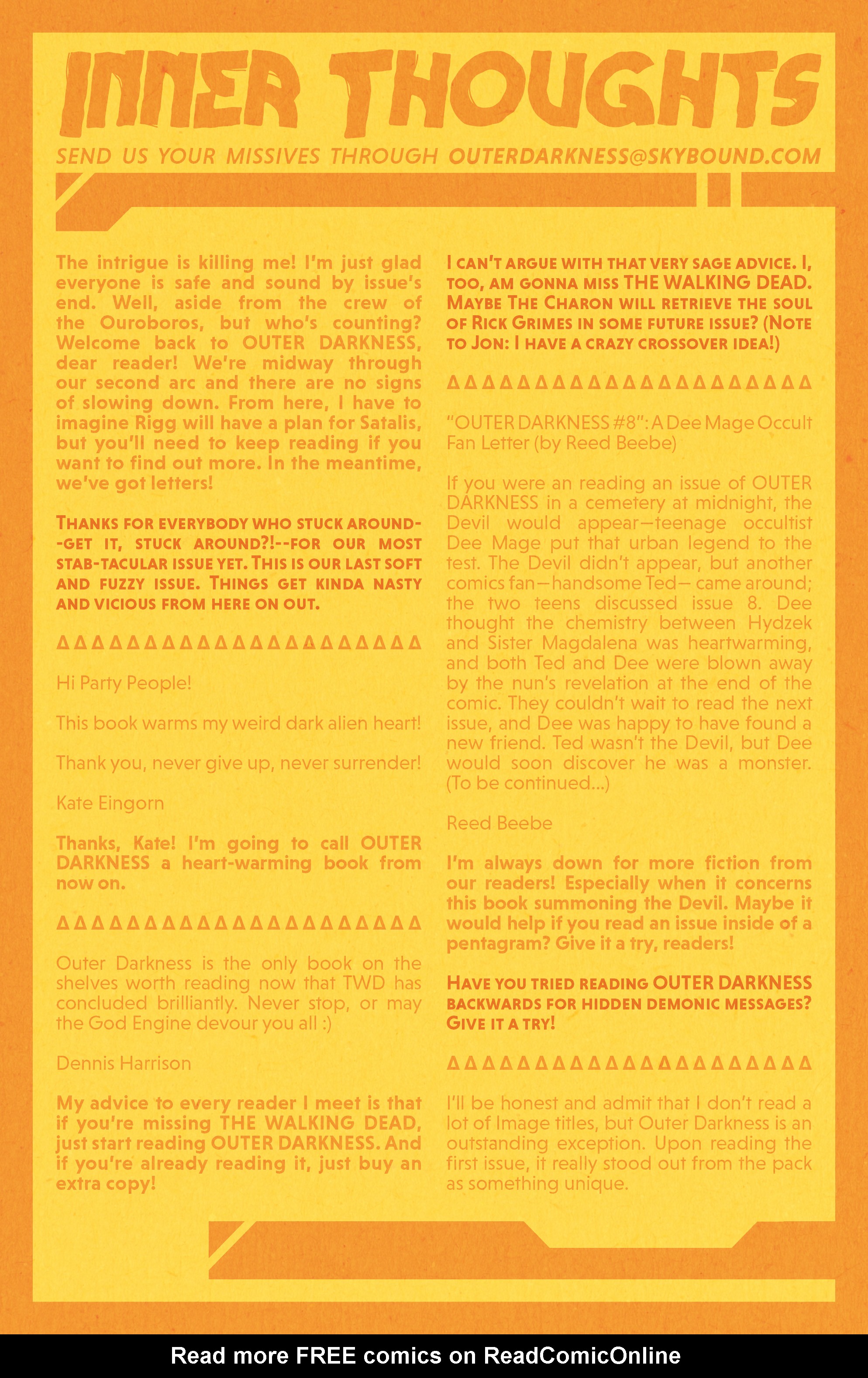 Read online Outer Darkness comic -  Issue #9 - 22