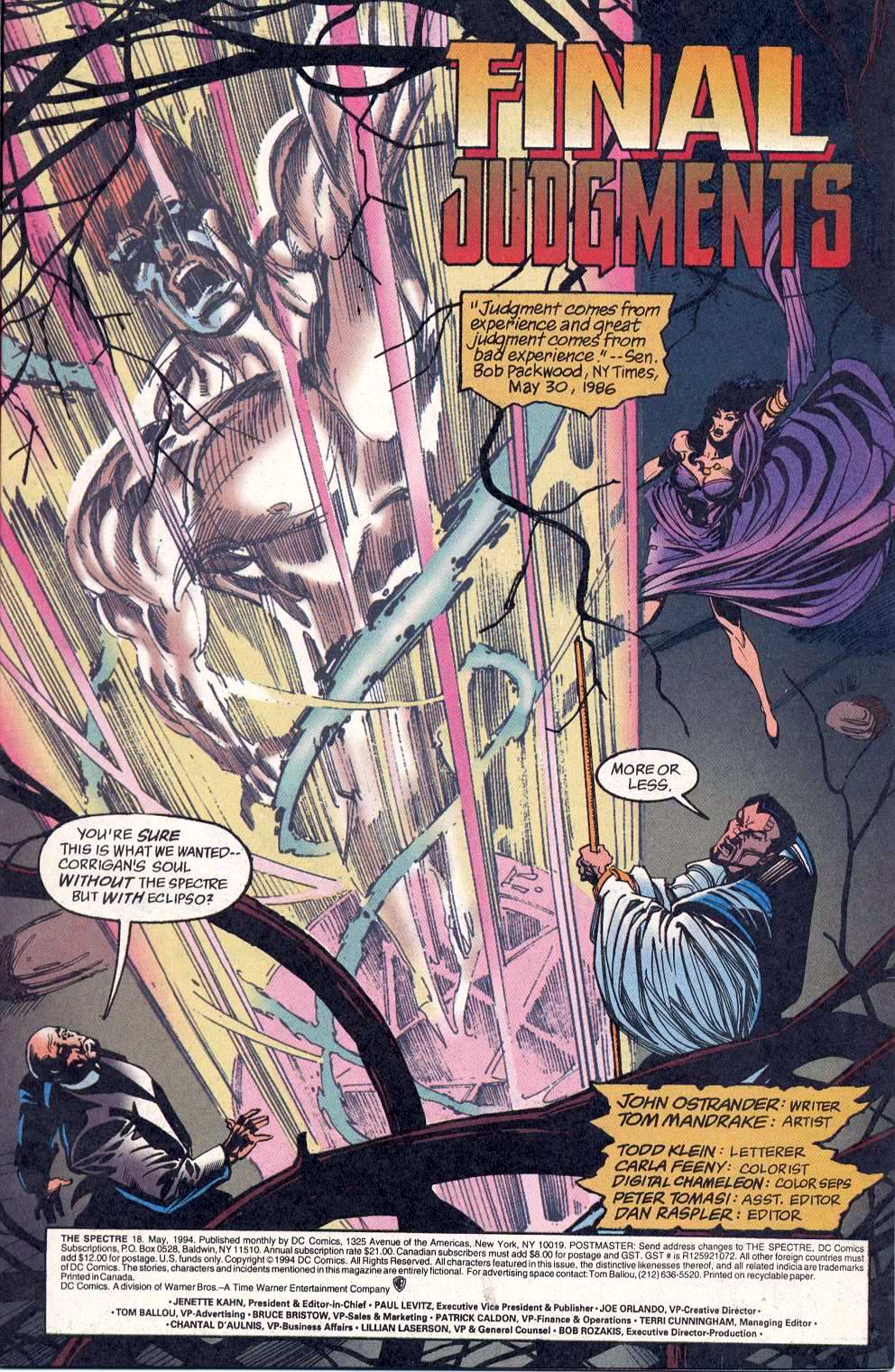 Read online The Spectre (1992) comic -  Issue #18 - 2