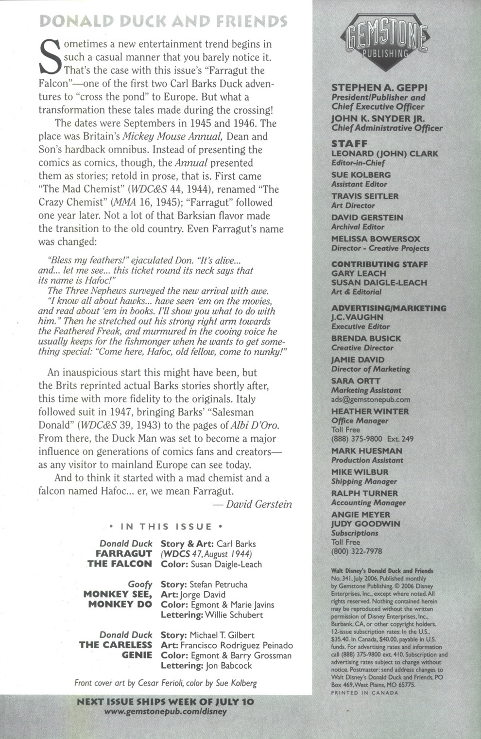 Read online Walt Disney's Donald Duck and Friends comic -  Issue #341 - 2