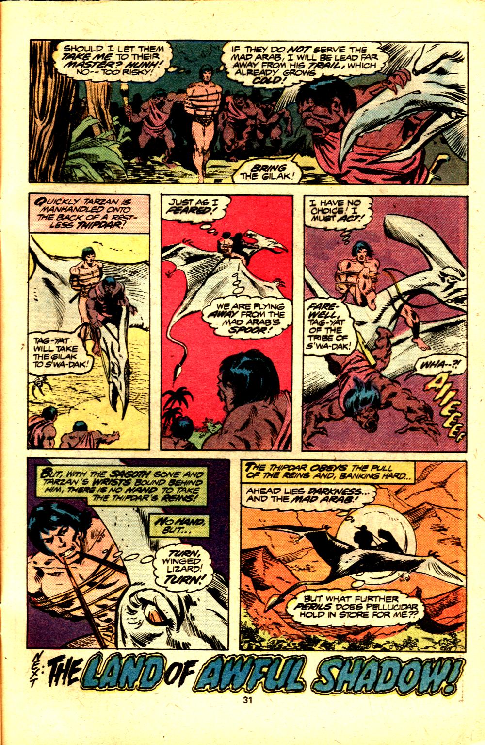 Read online Tarzan (1977) comic -  Issue #20 - 20