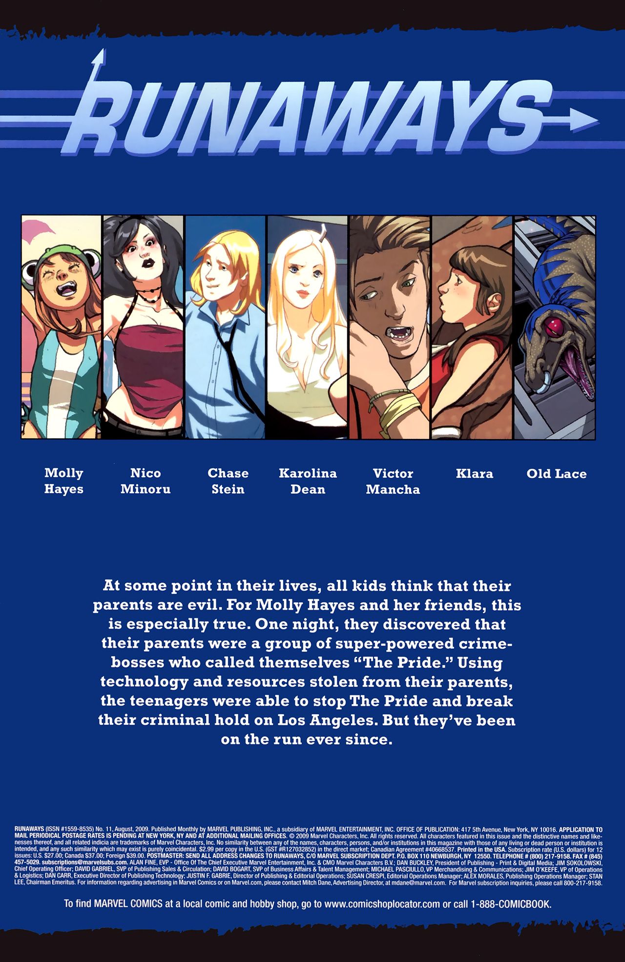 Read online Runaways (2008) comic -  Issue #11 - 2