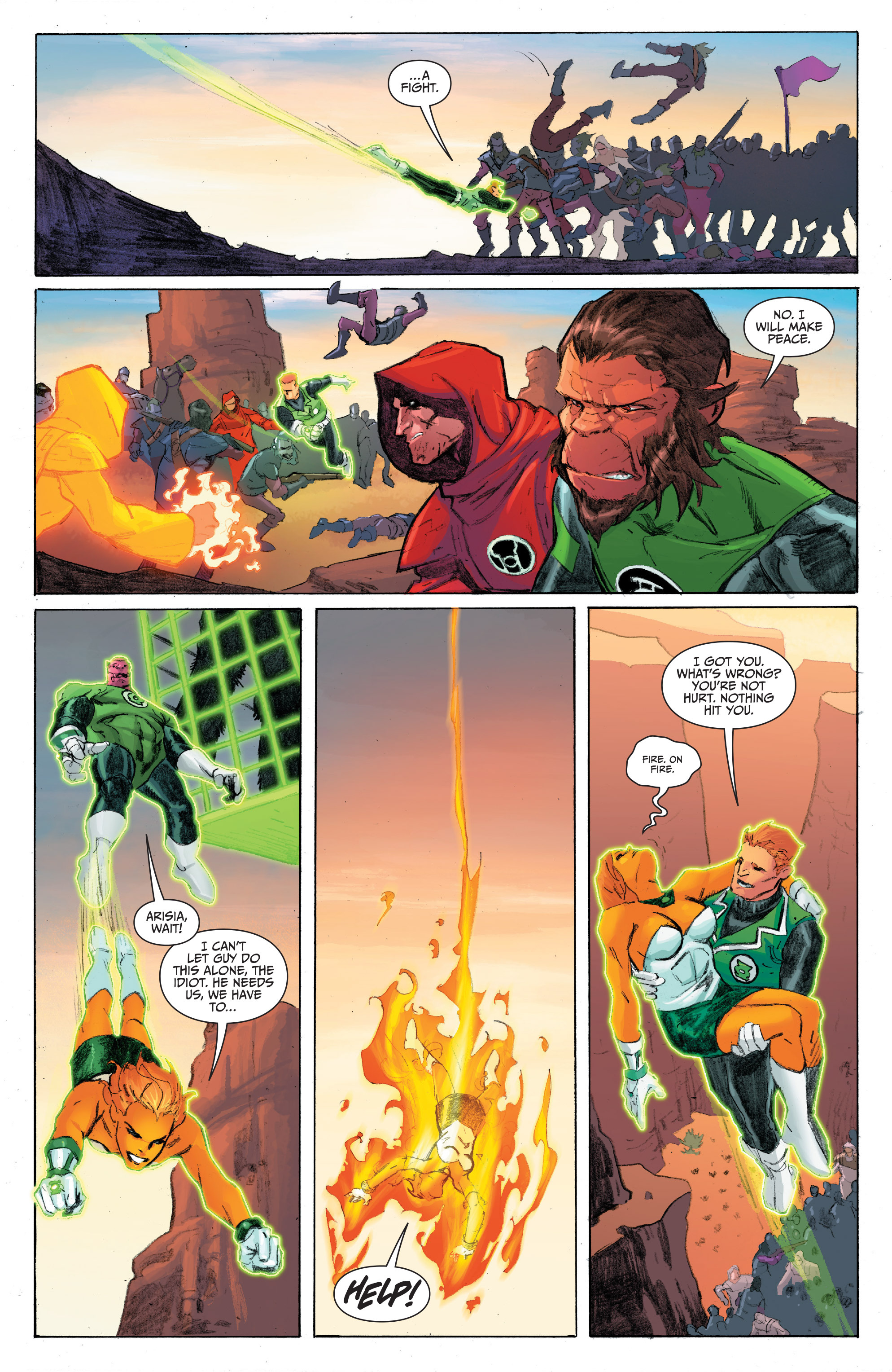 Read online Planet of the Apes/Green Lantern comic -  Issue #3 - 16