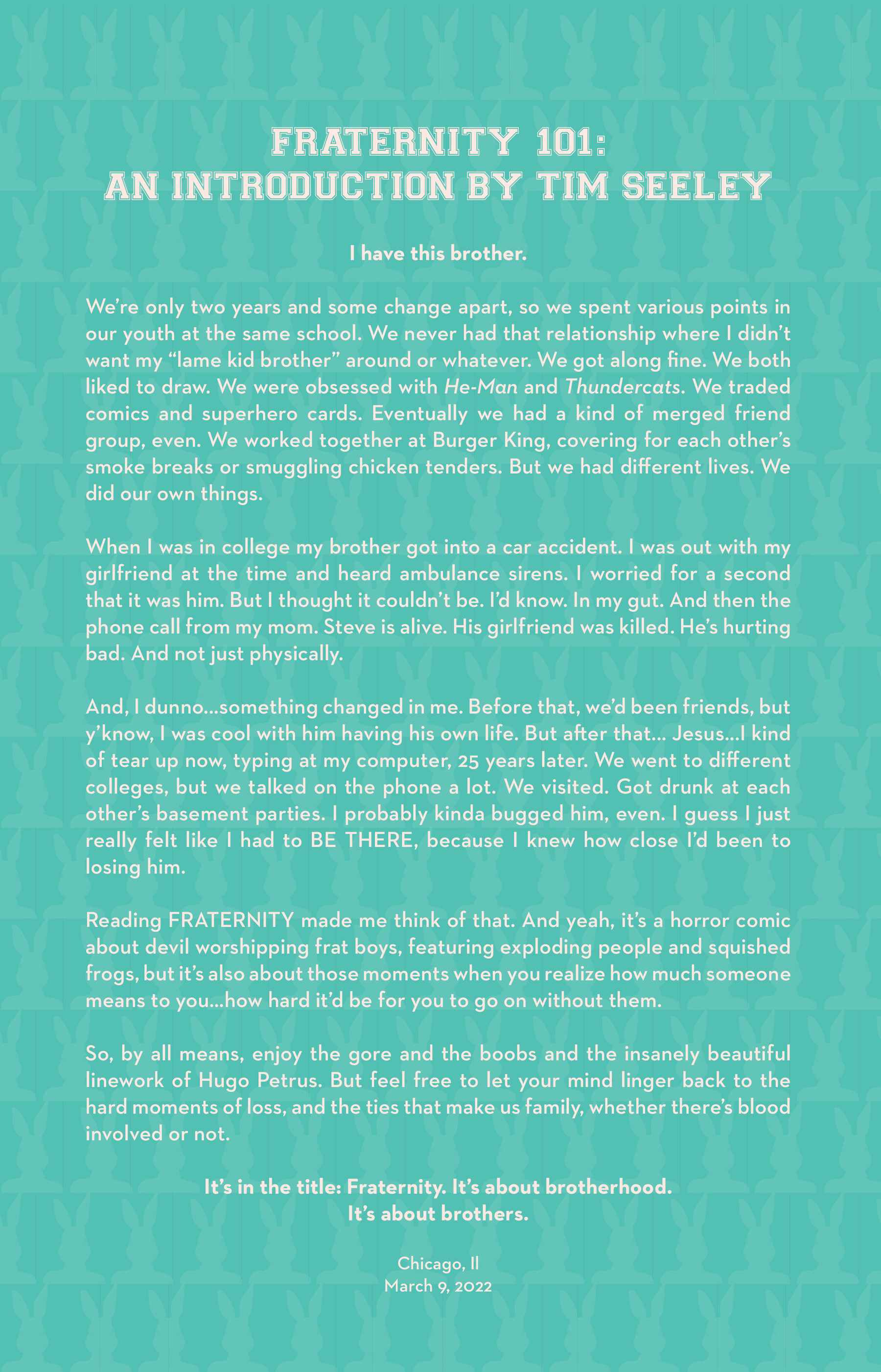 Read online Fraternity (2022) comic -  Issue # TPB - 4