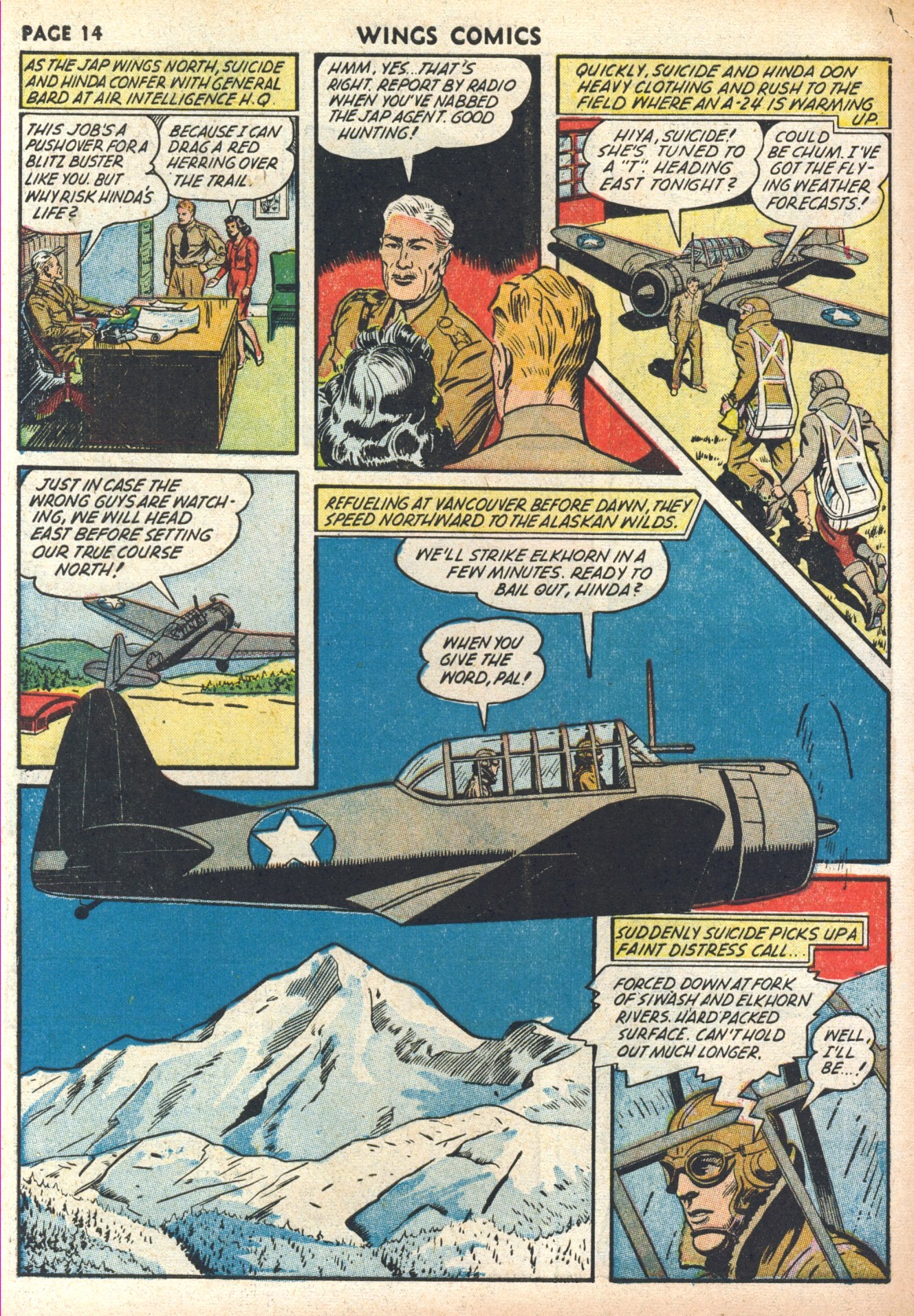 Read online Wings Comics comic -  Issue #30 - 16