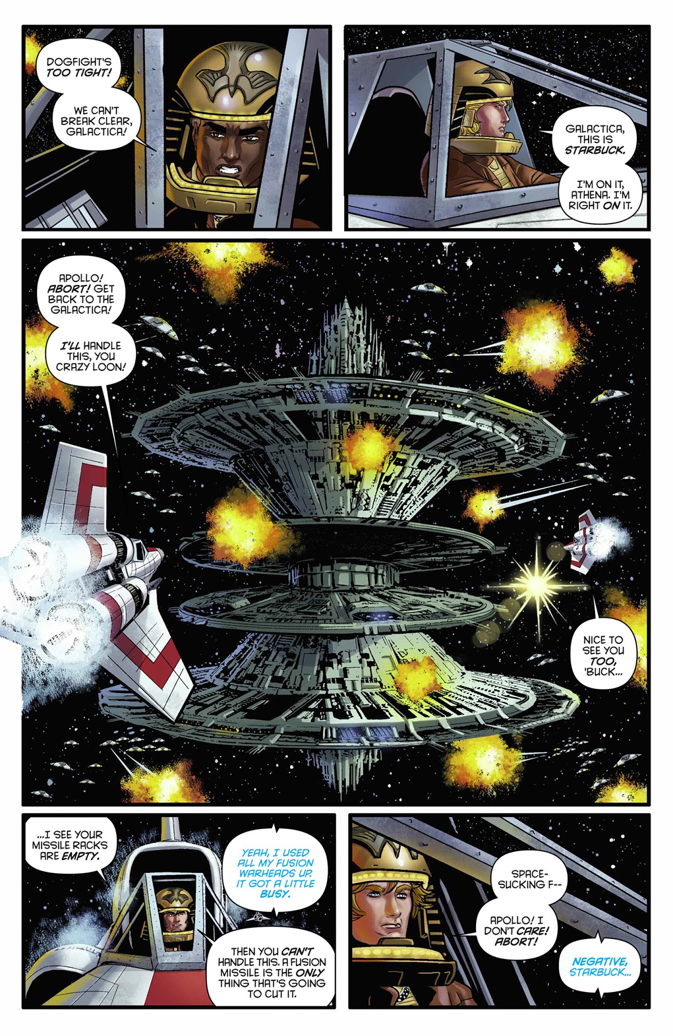 Read online Classic Battlestar Galactica: The Death of Apollo comic -  Issue #6 - 18
