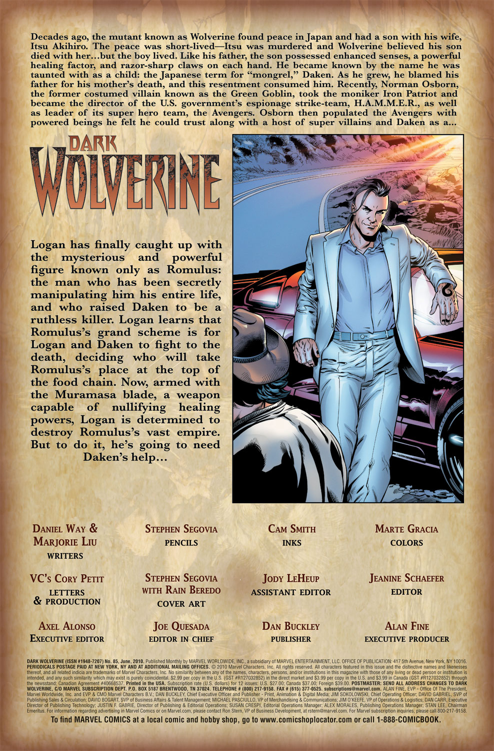 Read online Dark Wolverine comic -  Issue #85 - 2