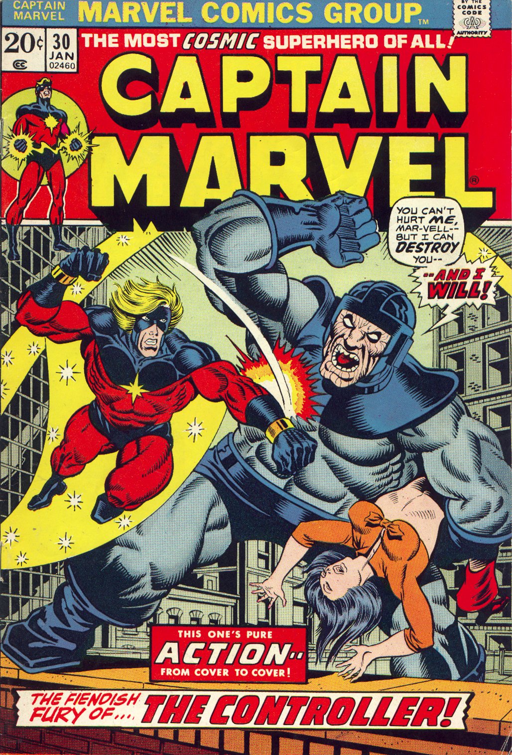 Read online Captain Marvel (1968) comic -  Issue #30 - 1