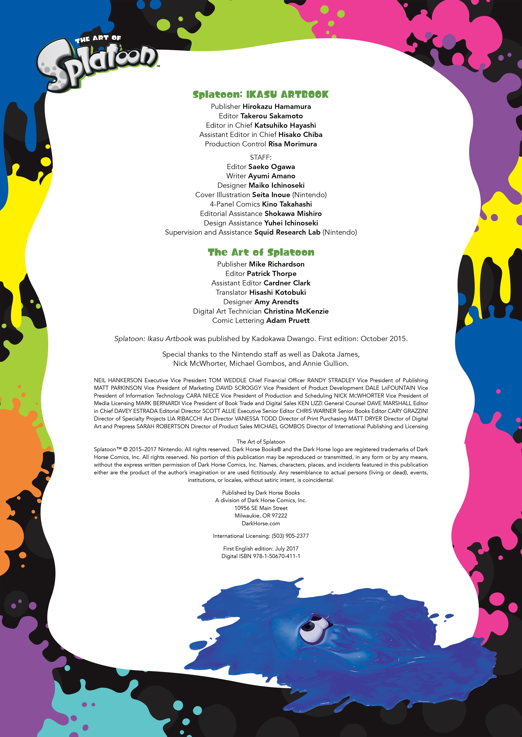 Read online The Art of Splatoon comic -  Issue # TPB (Part 3) - 99