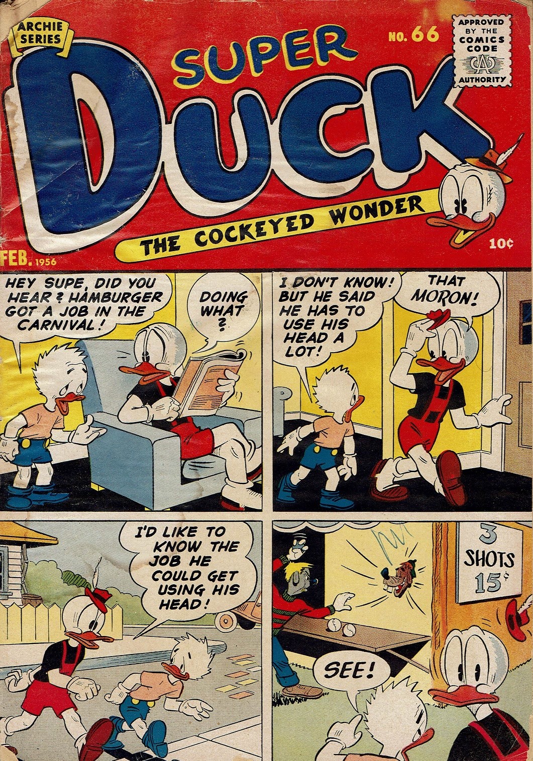 Read online Super Duck Comics comic -  Issue #66 - 1