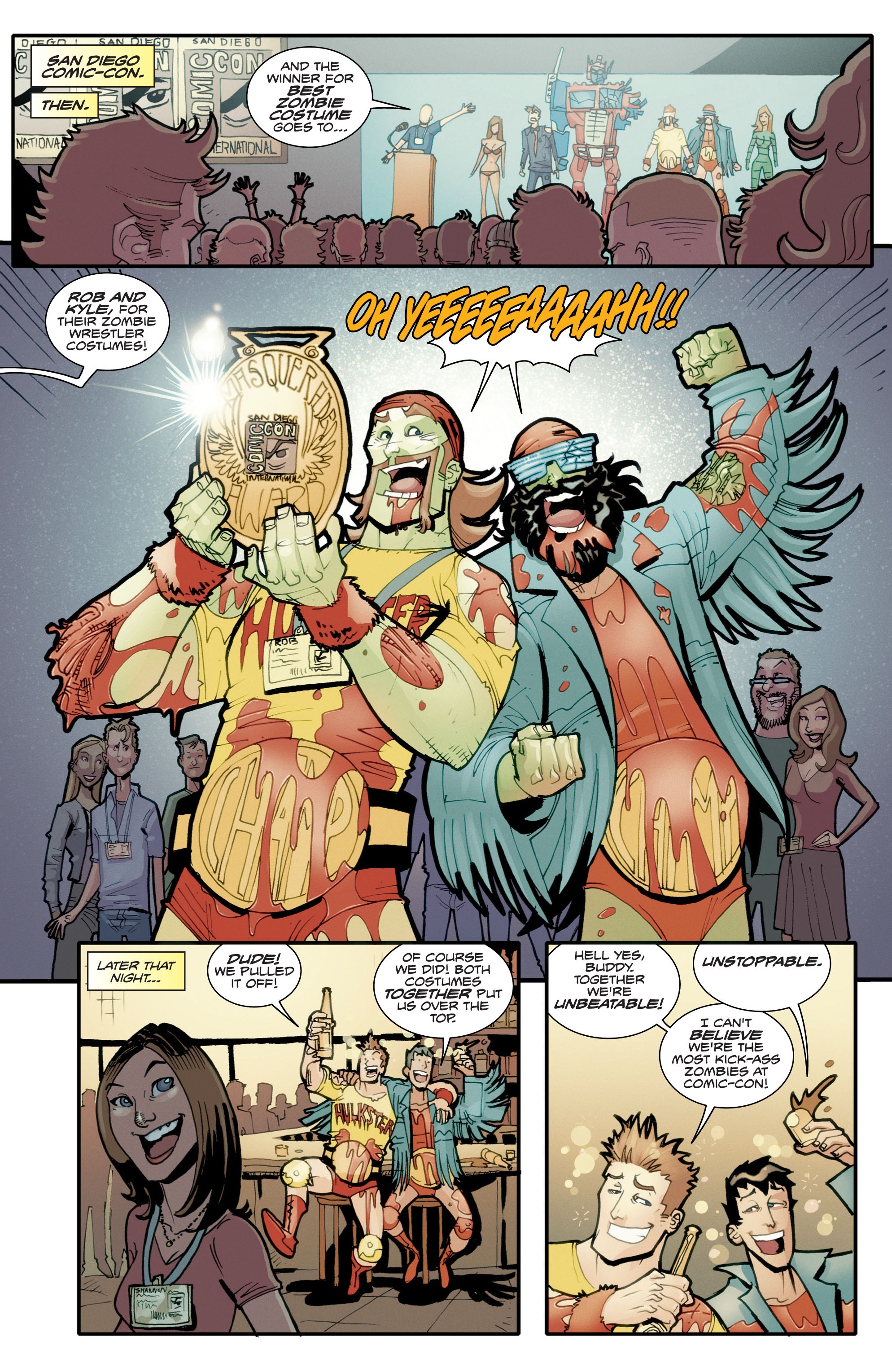 Read online Fanboys vs. Zombies comic -  Issue #3 - 8