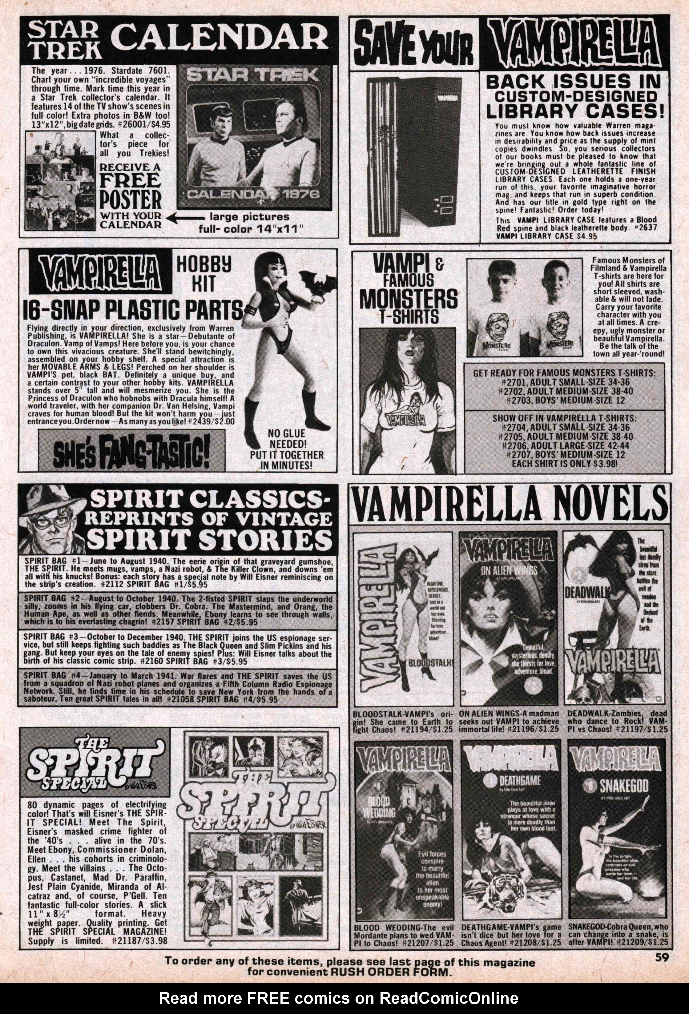 Read online Vampirella (1969) comic -  Issue #57 - 59