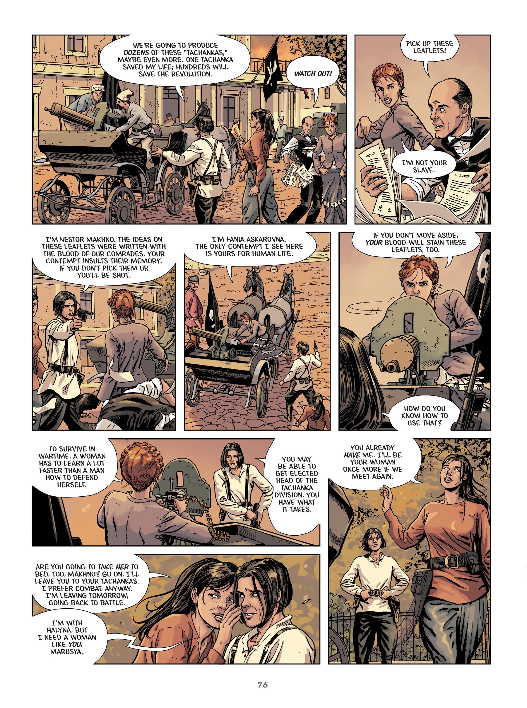 Read online Makhno: Ukrainian Freedom Fighter comic -  Issue # TPB - 77