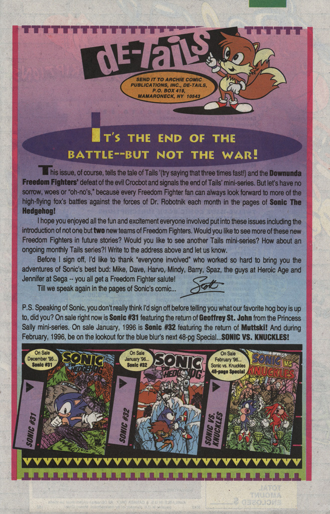 Read online Tails comic -  Issue #3 - 33