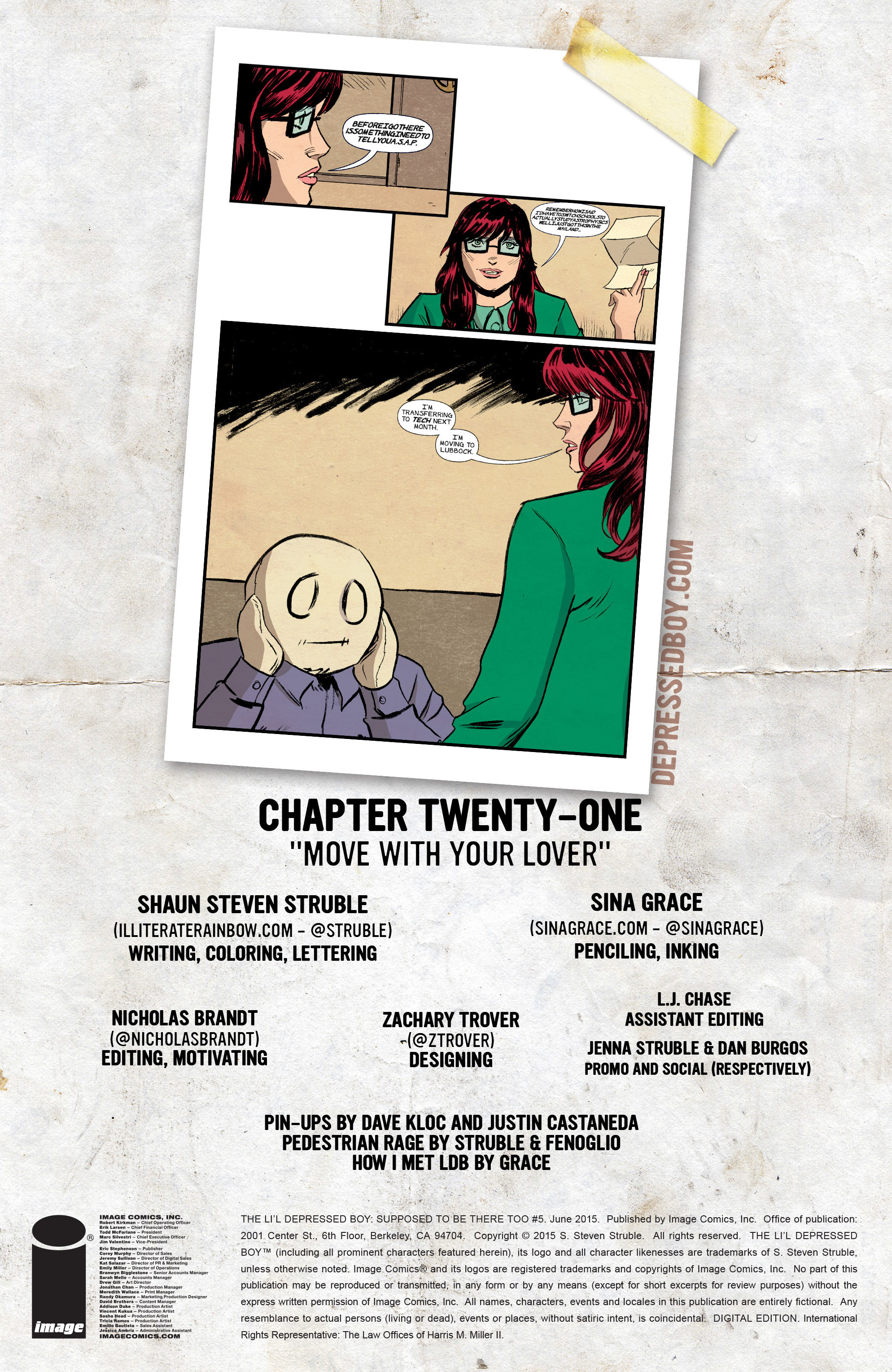 Read online The Li'l Depressed Boy: Supposed to Be There Too comic -  Issue #5 - 2